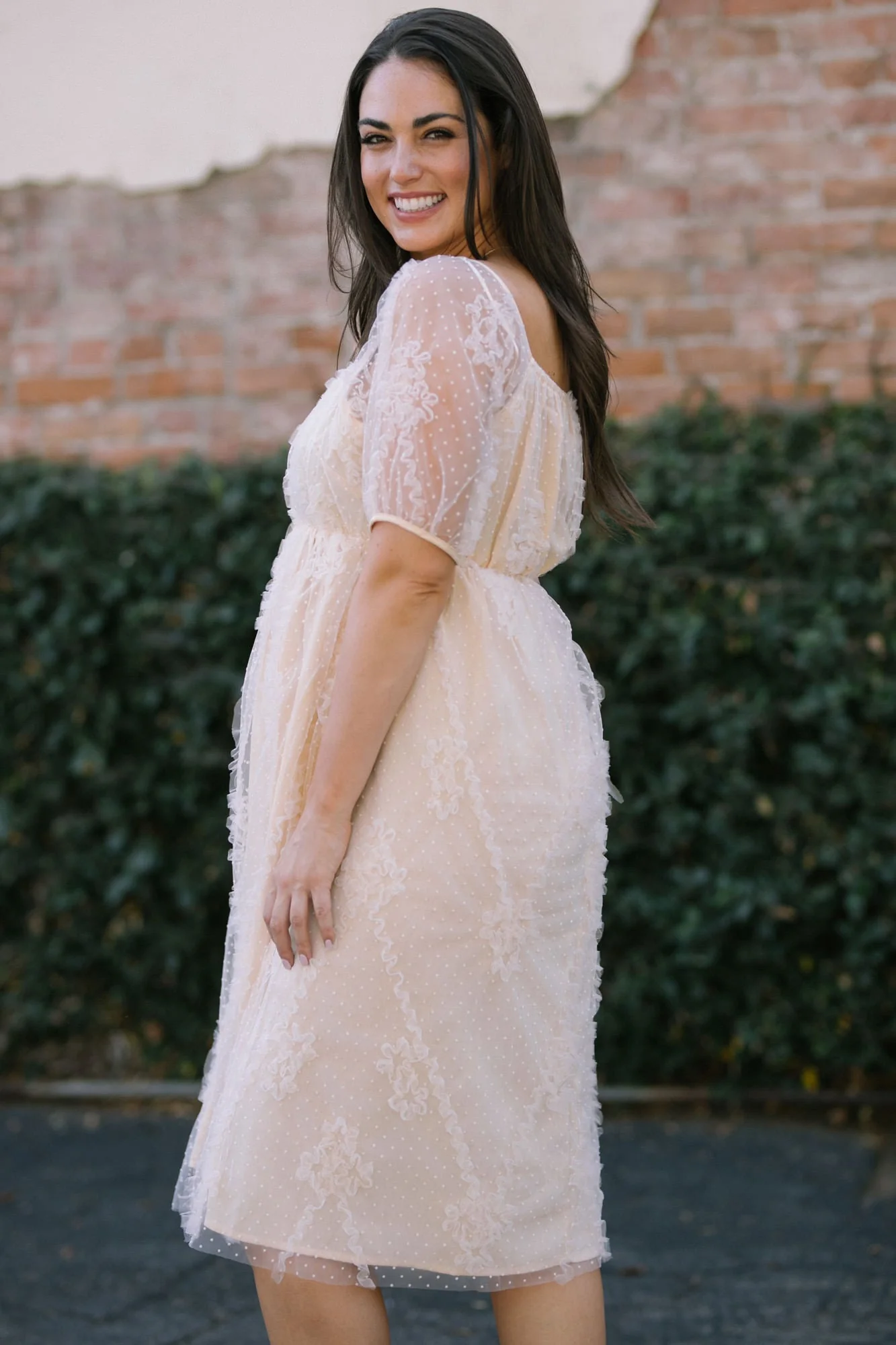 Gwen Dotted Tulle Dress