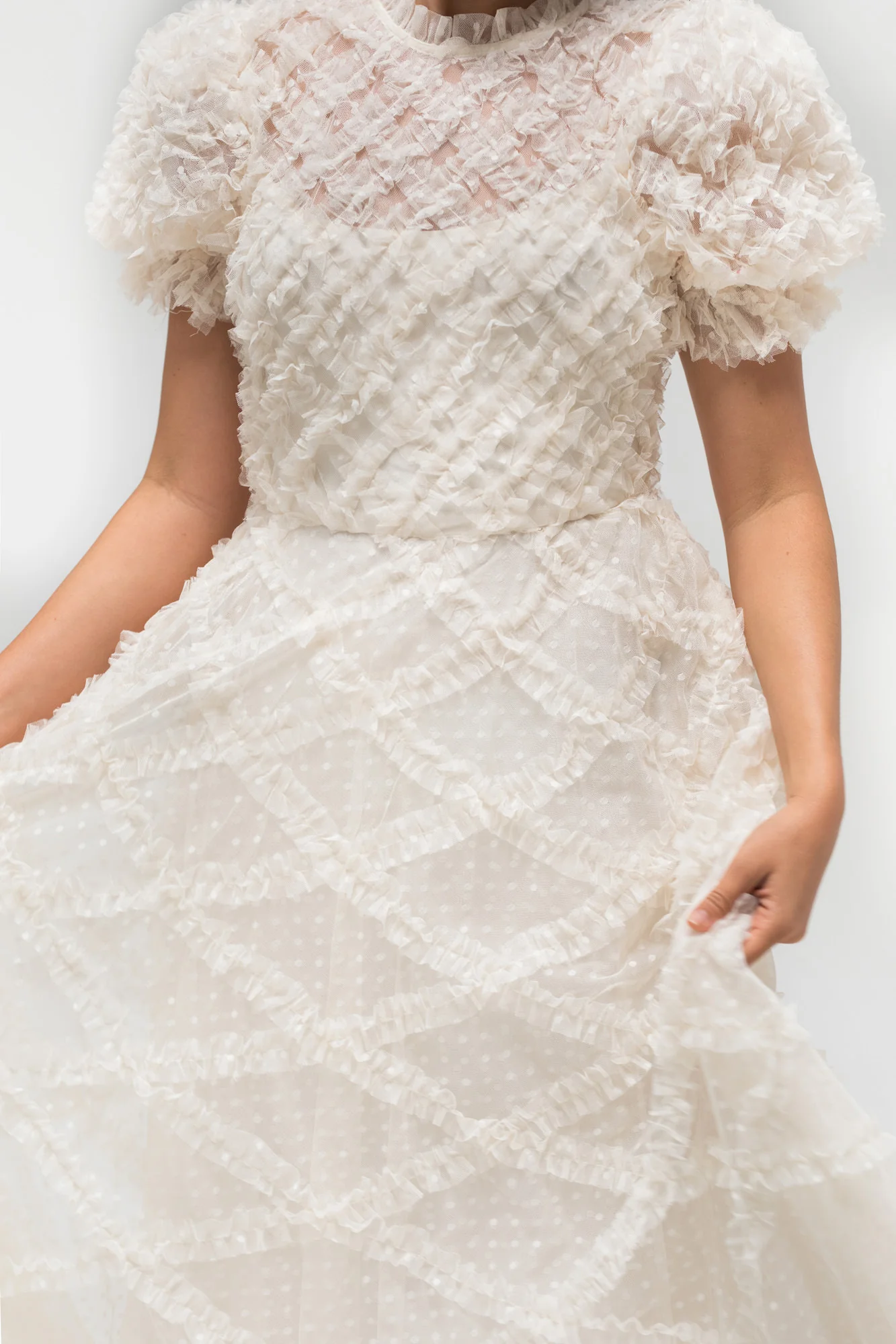 Gretchen Tulle Ruffled Dress