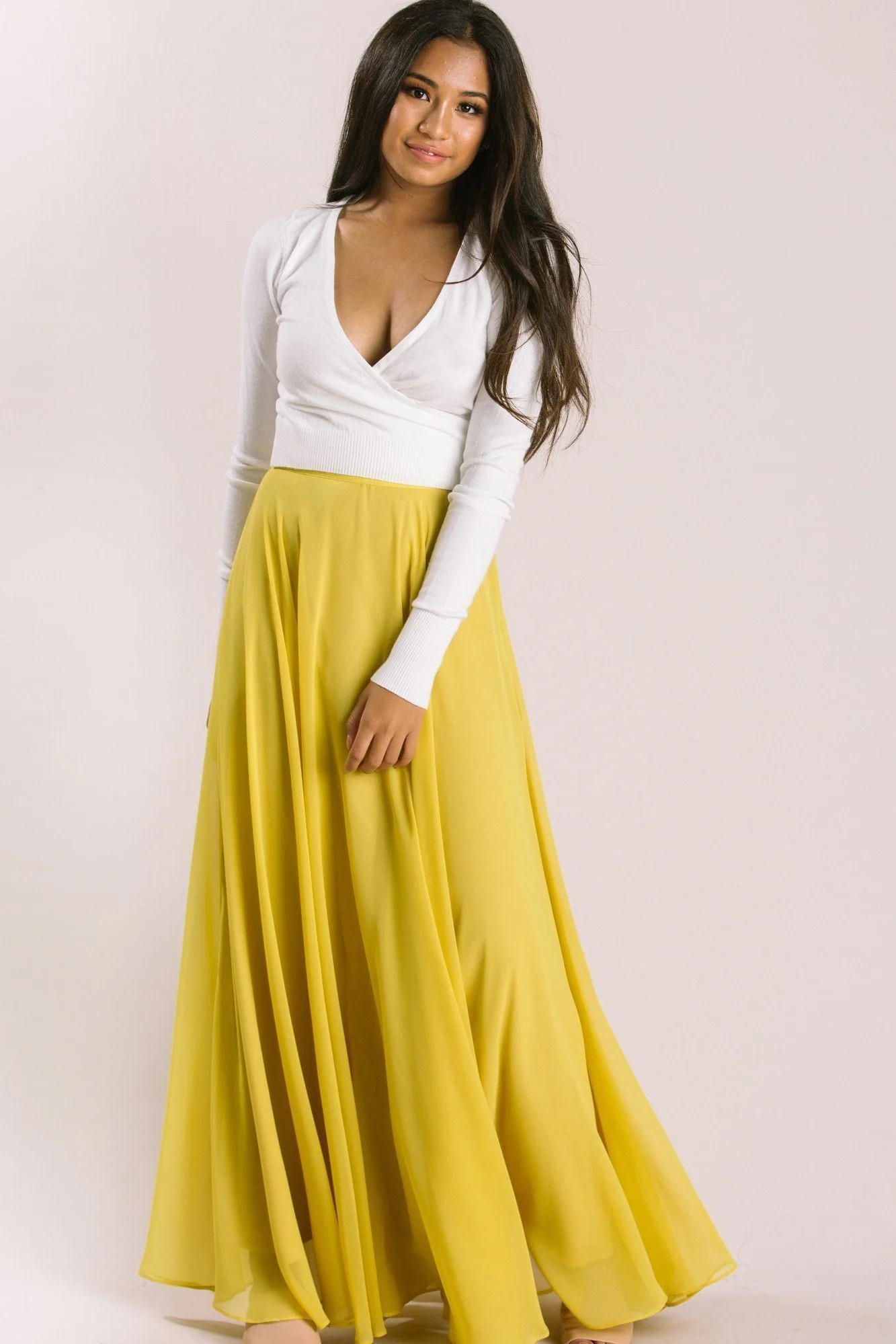 Petite Full Maxi Skirt