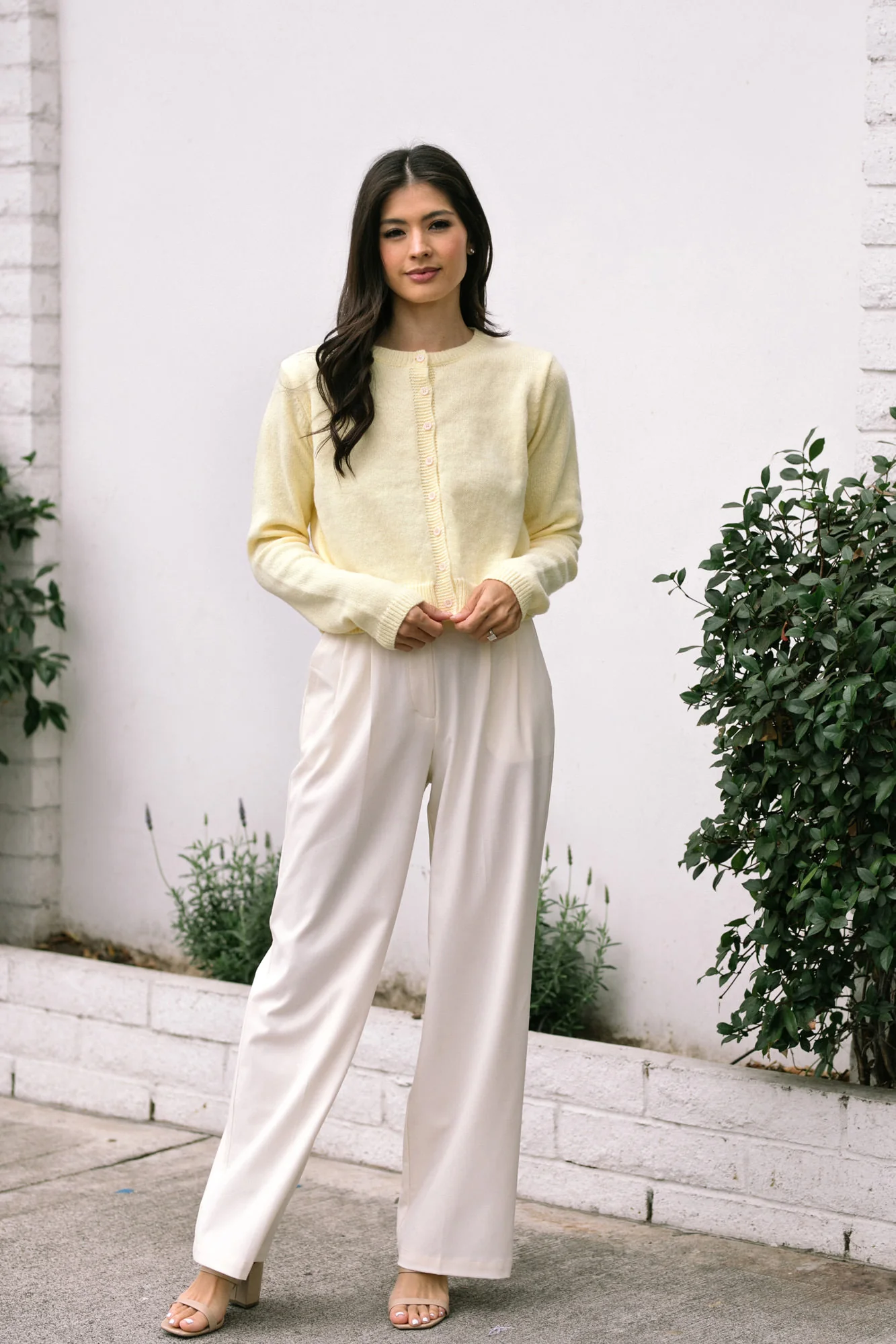 Buttoned Knit Cardigan