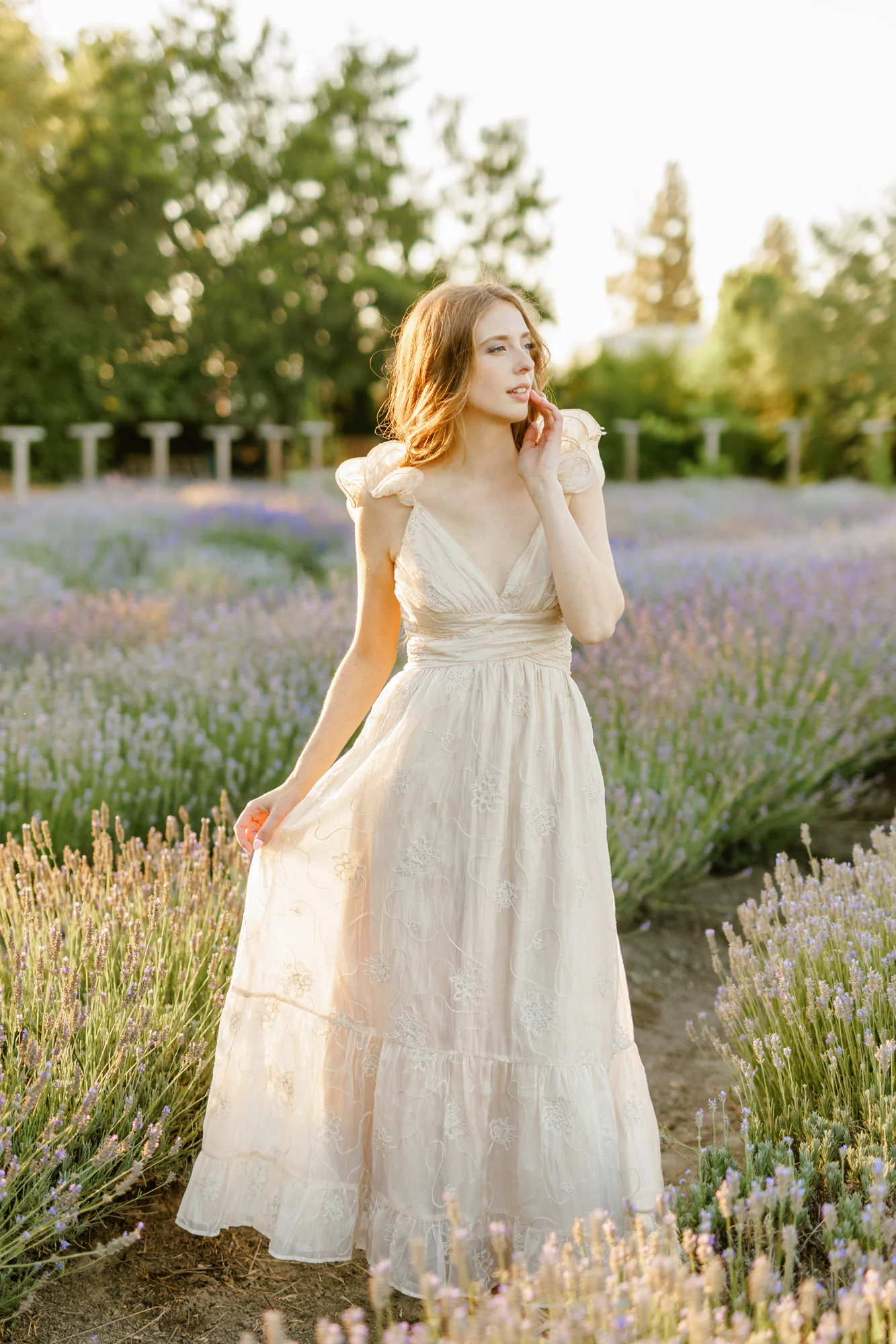 Elena Floral Embroidered Dress