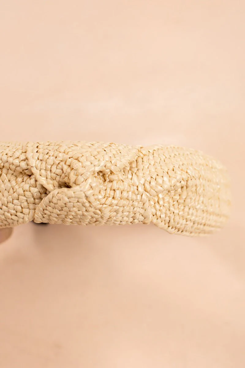 Knotted Straw Headband