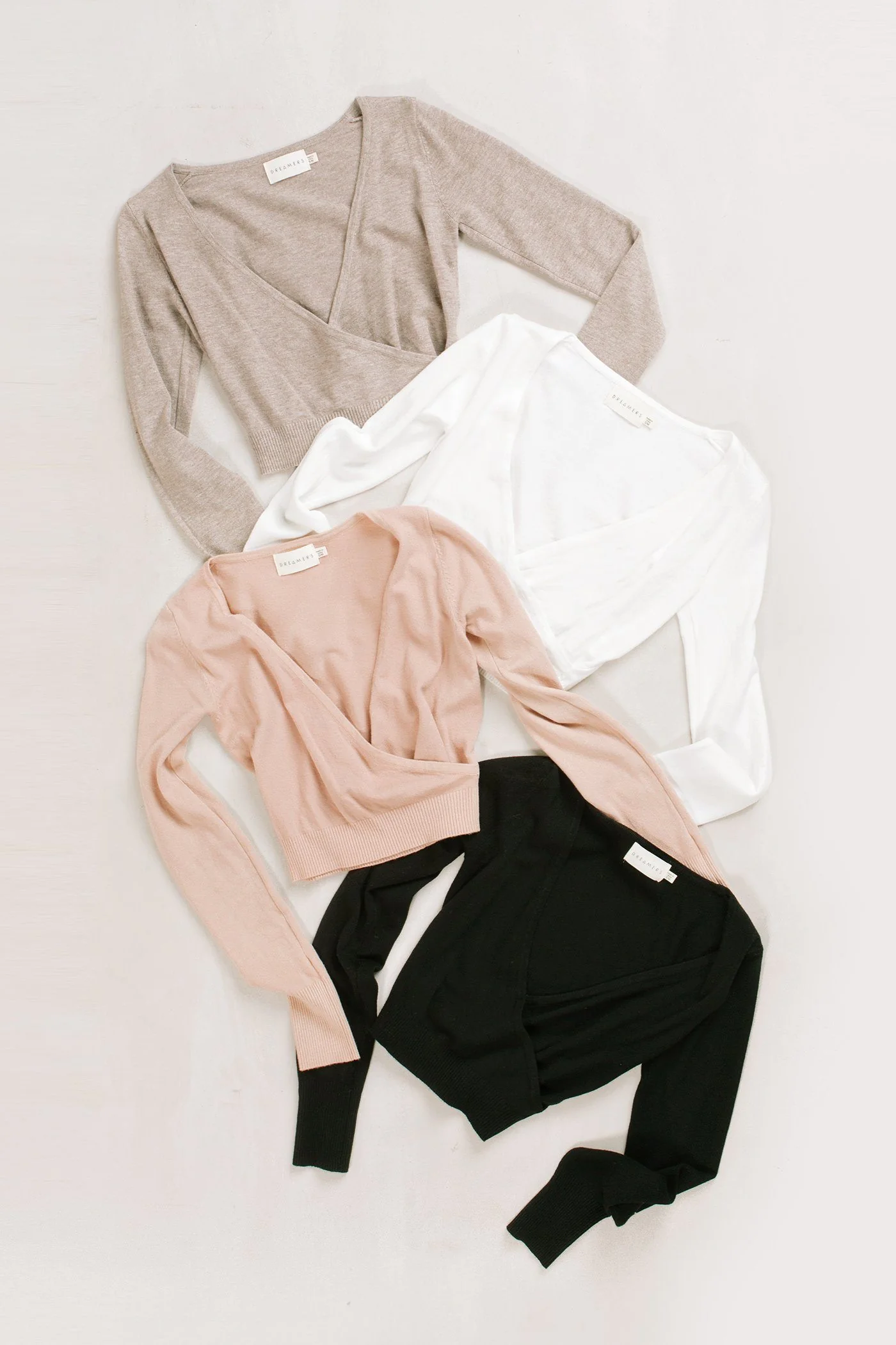 Rosette Wrap Sweater Top