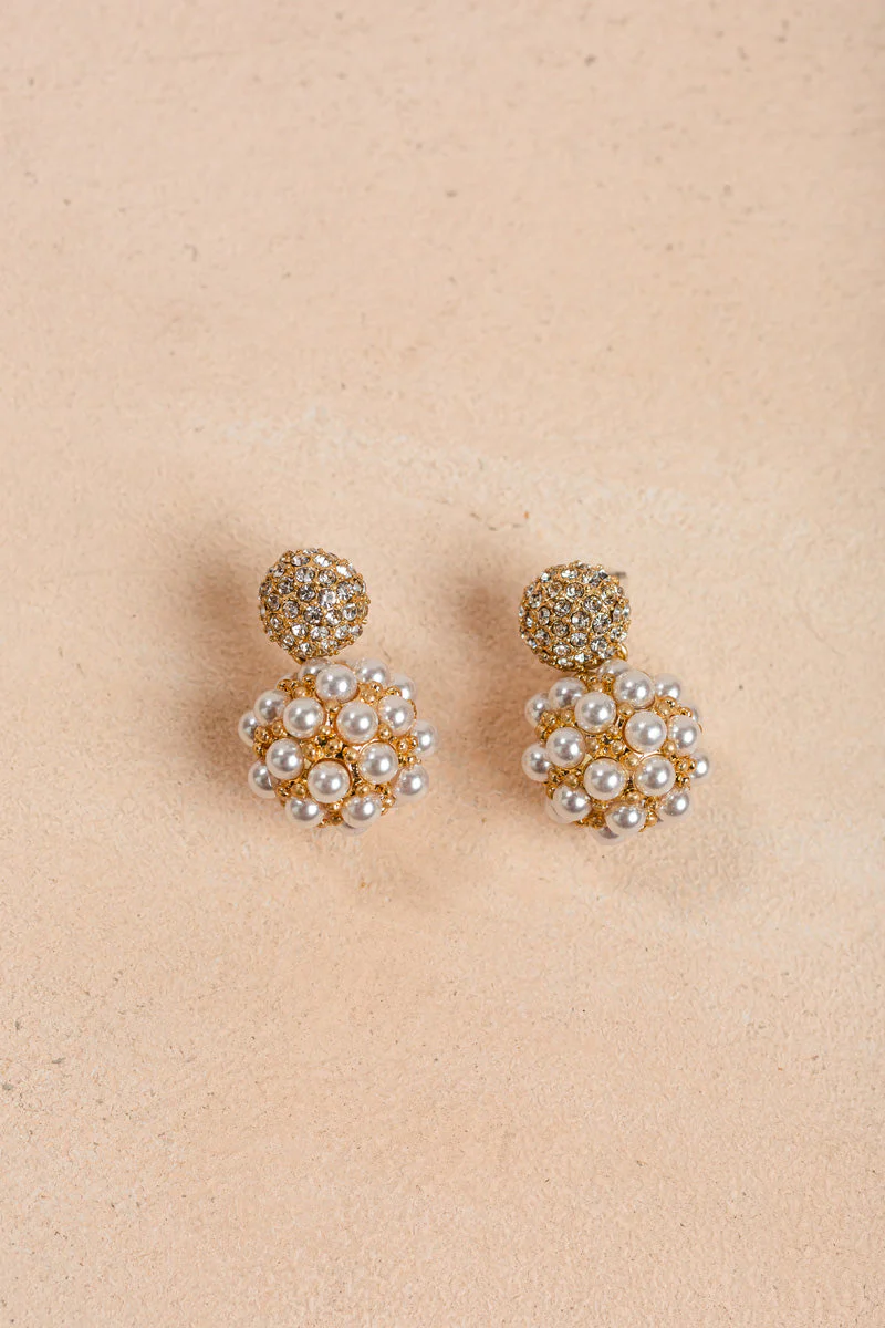 Pearl Ball Earrings