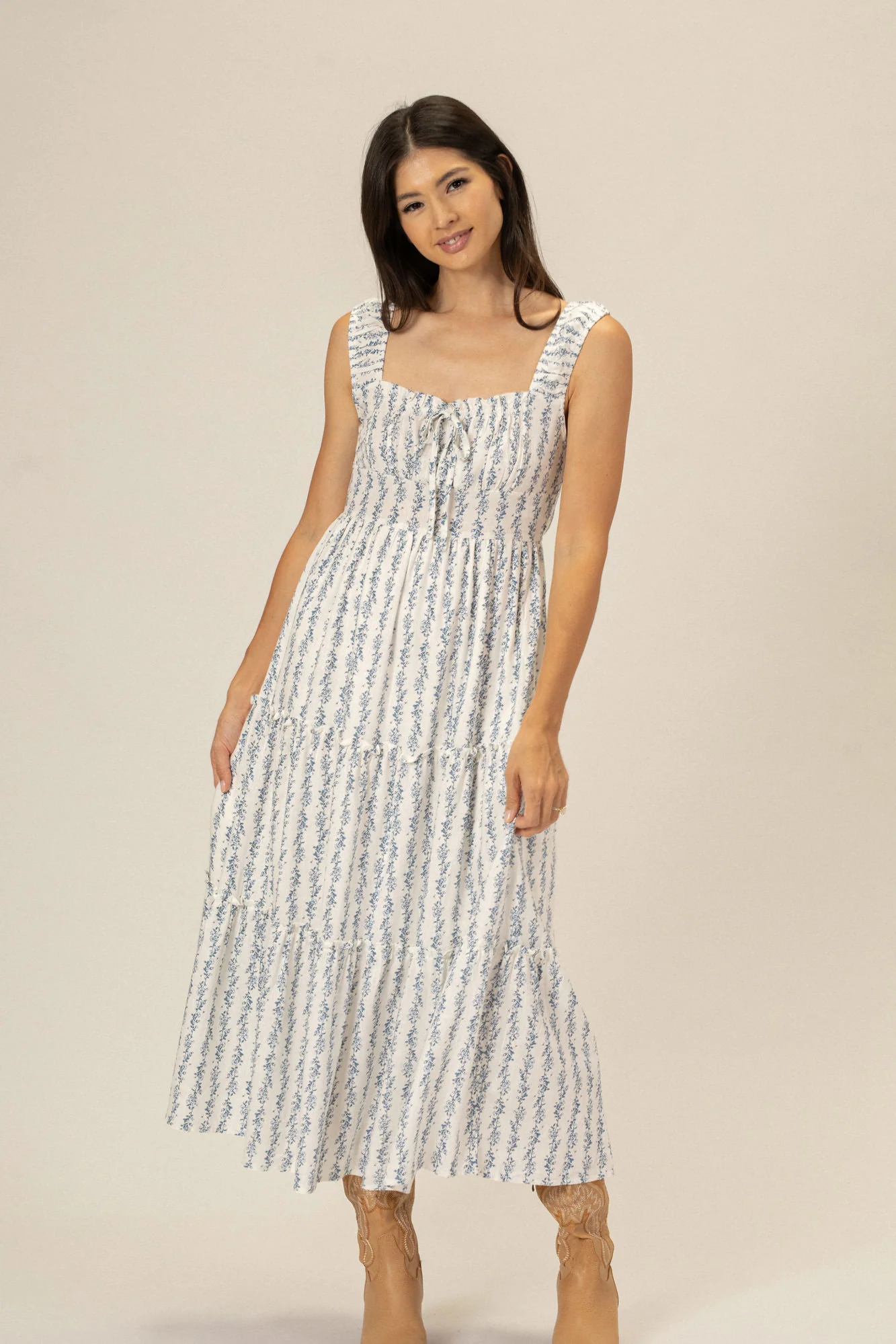 Rita Floral Midi Dress