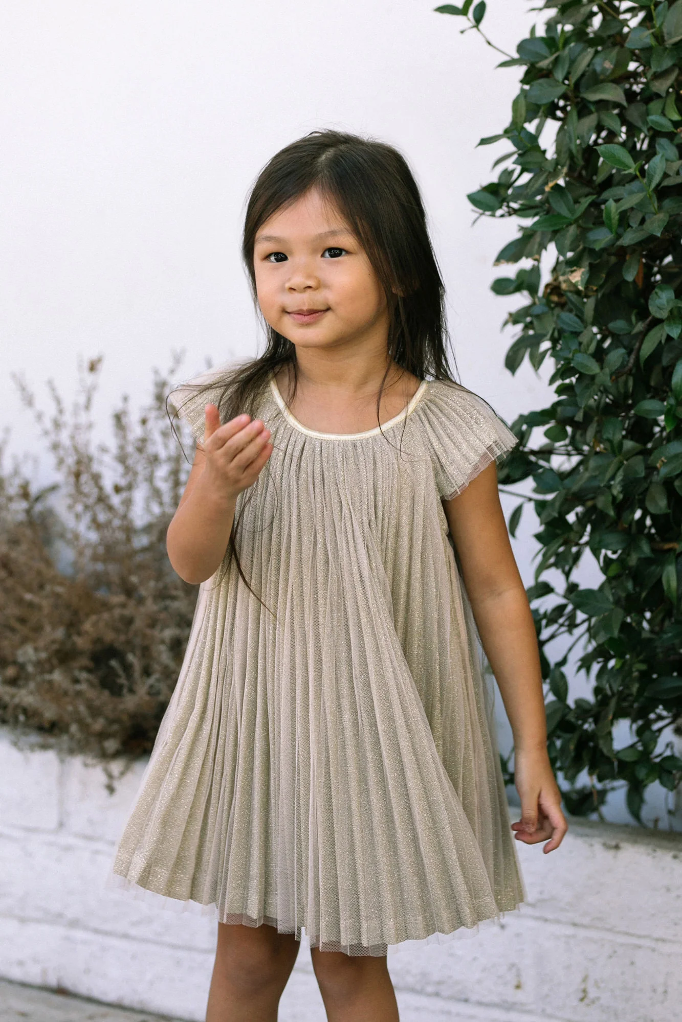 Girls' Pleated Dress