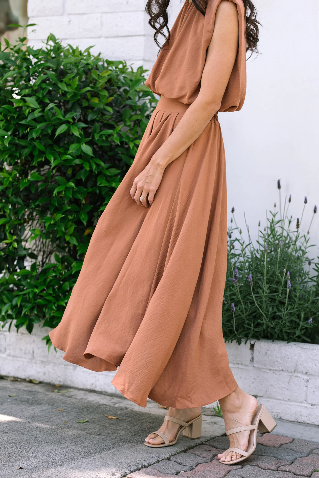 Pleated Midi Skirt