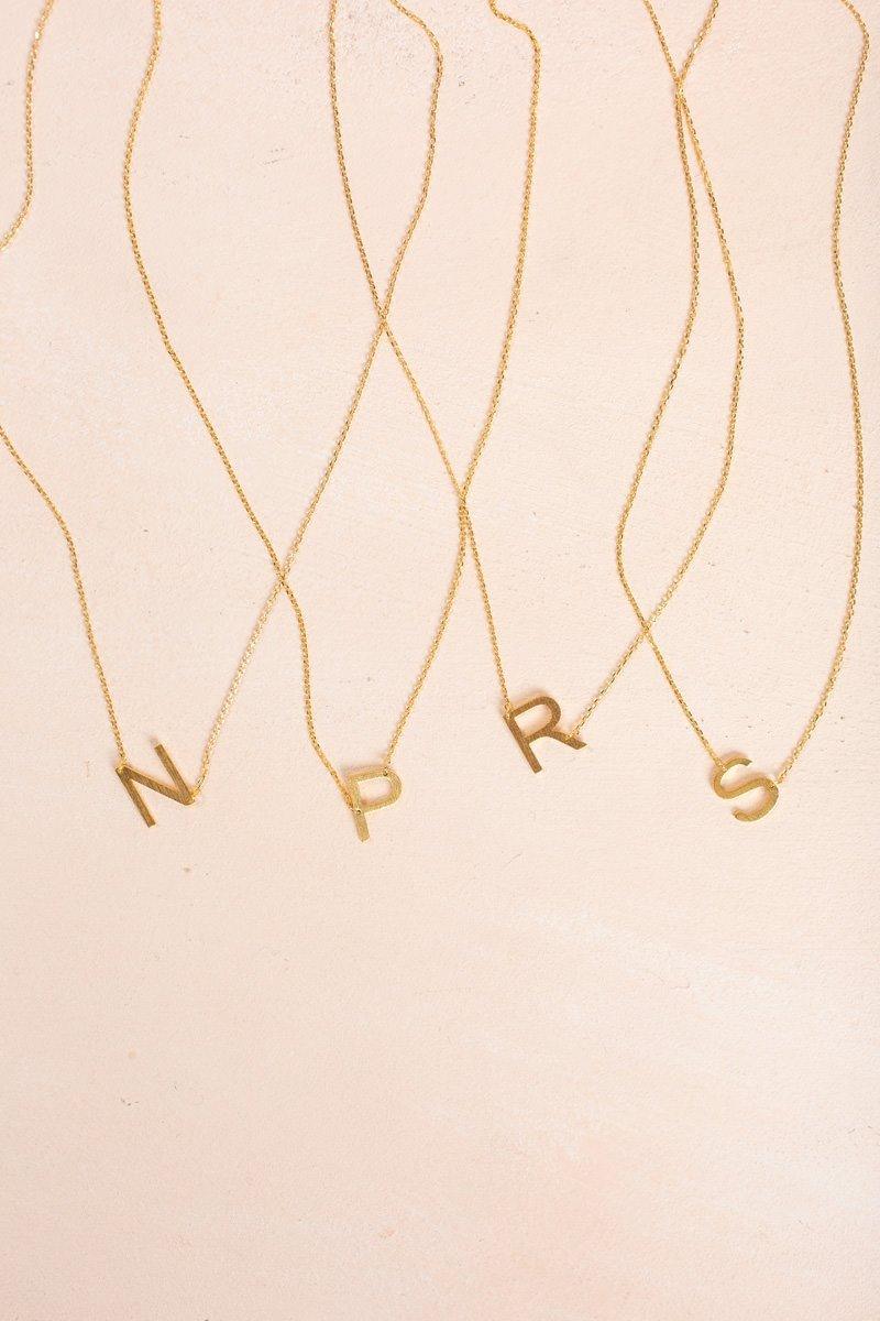 Kaye Gold Initial Necklace