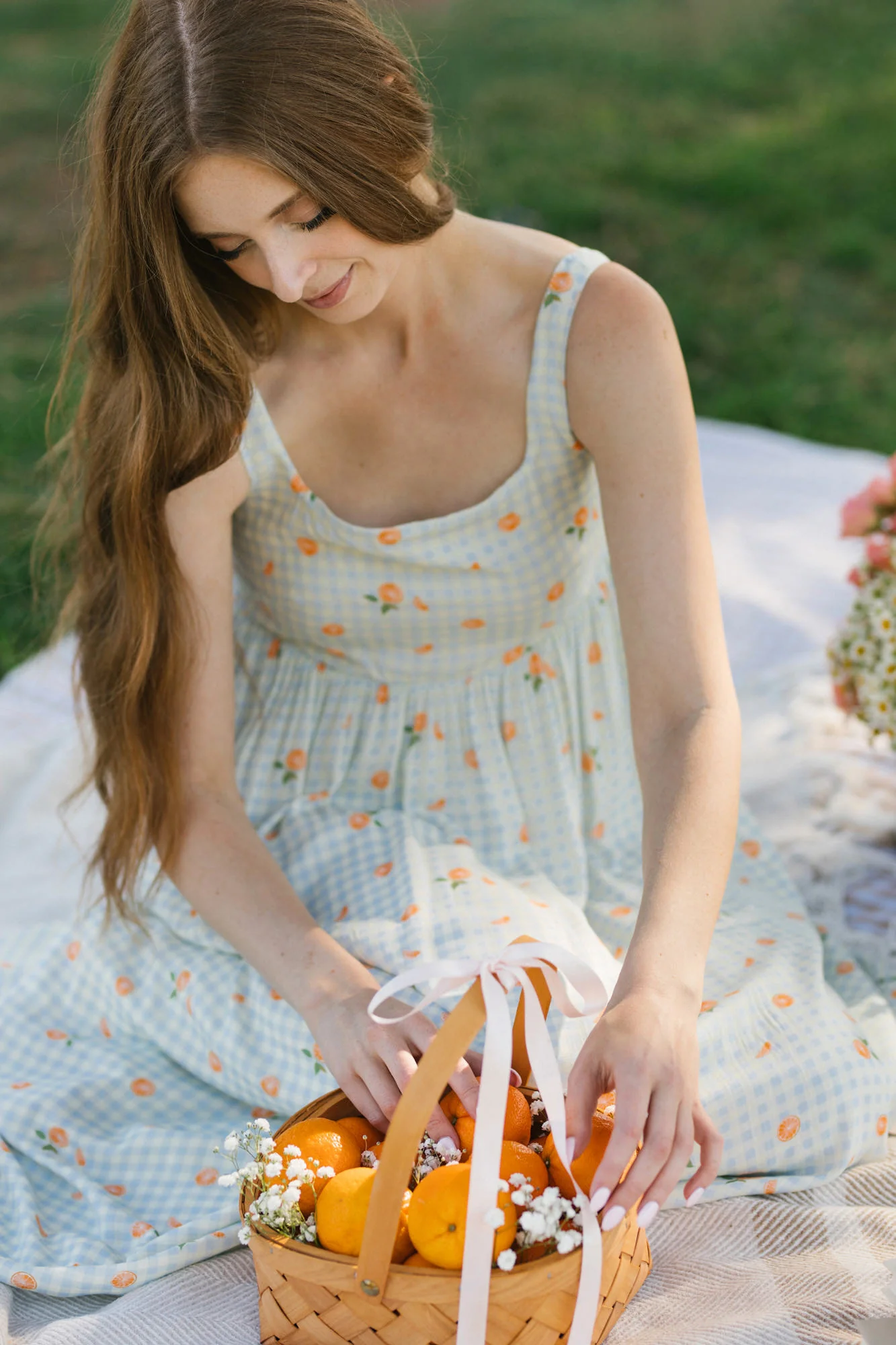 Soleil Babydoll Gingham Dress