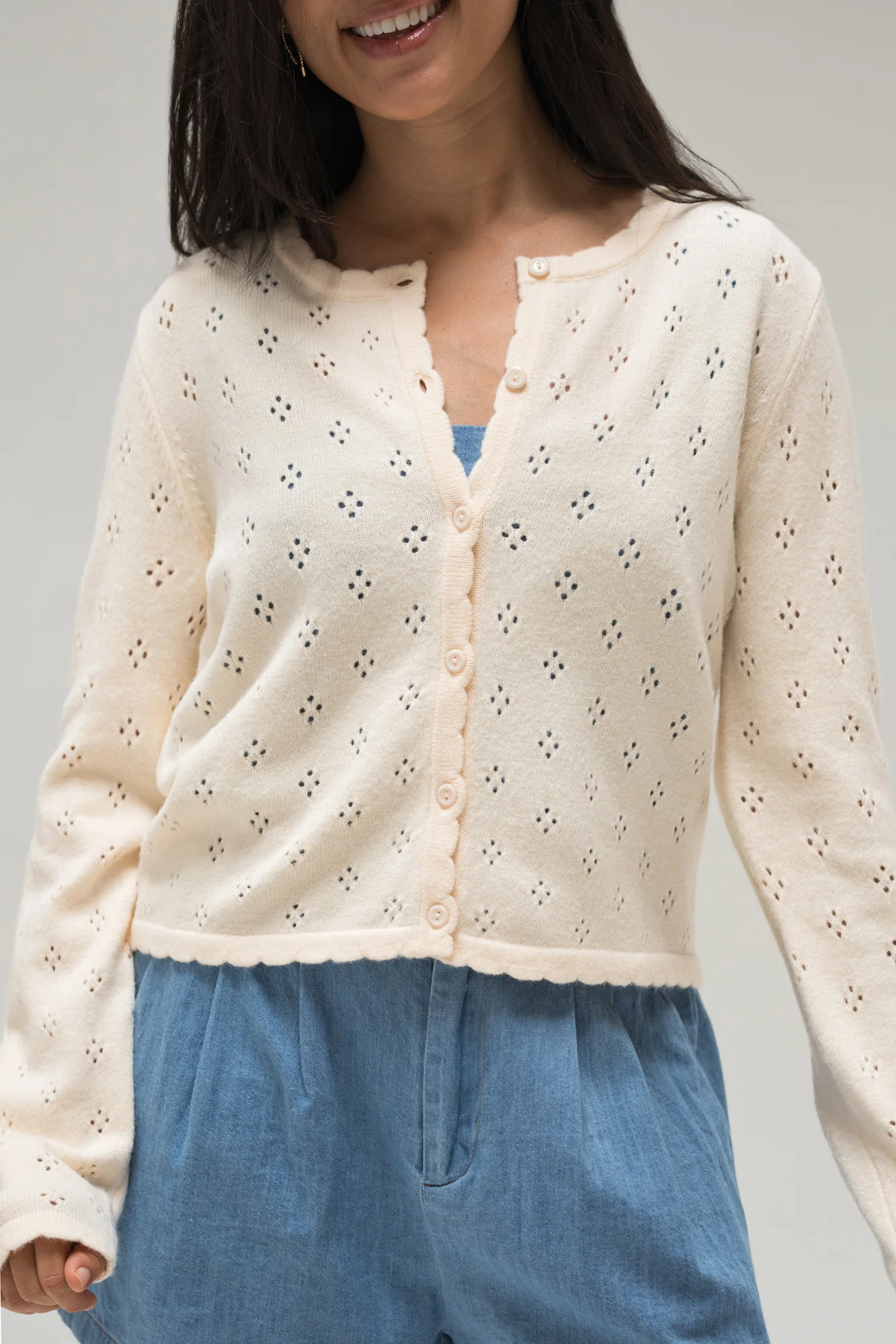 Pointelle Cardigan