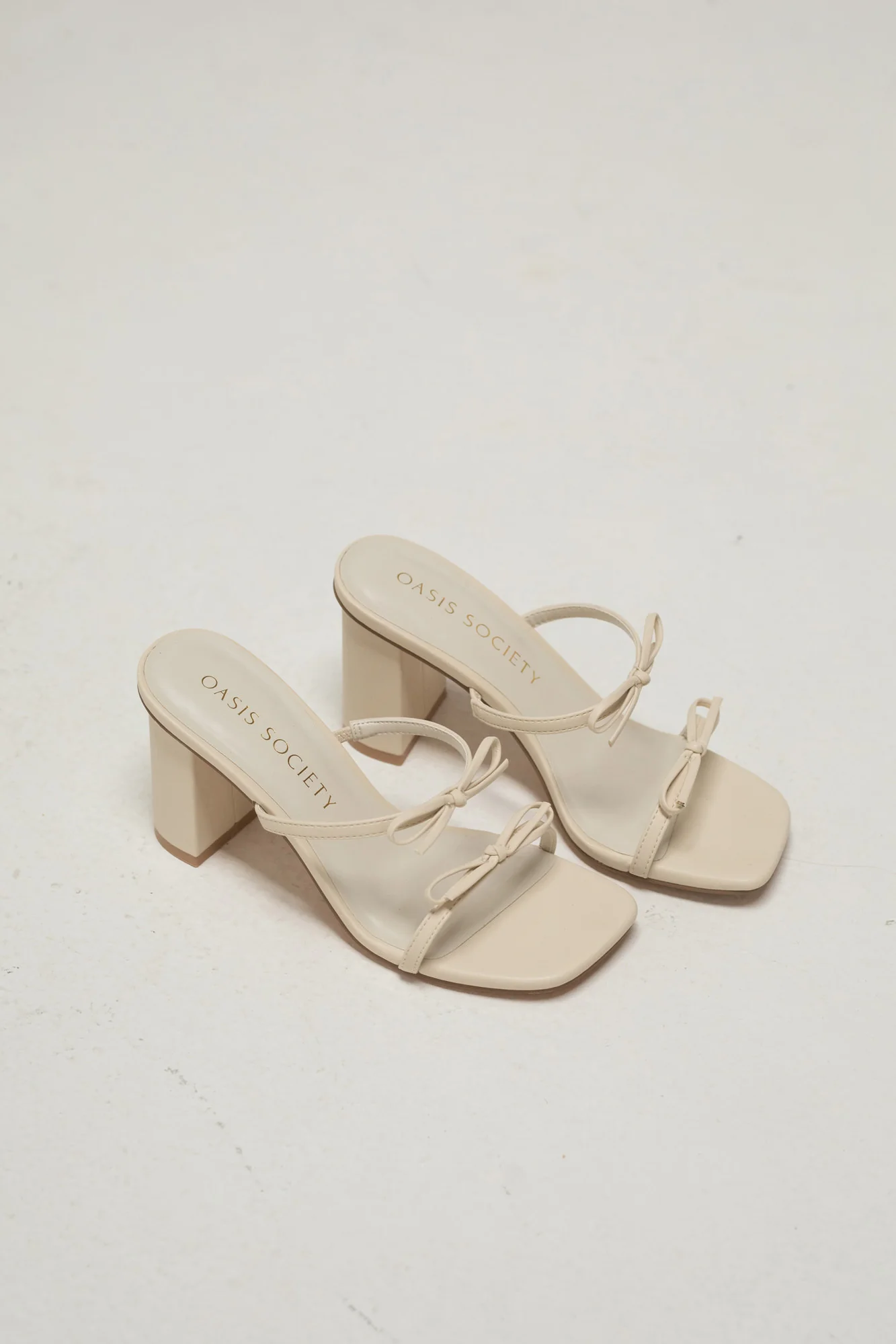 Wendy Double Strap Bow Heels