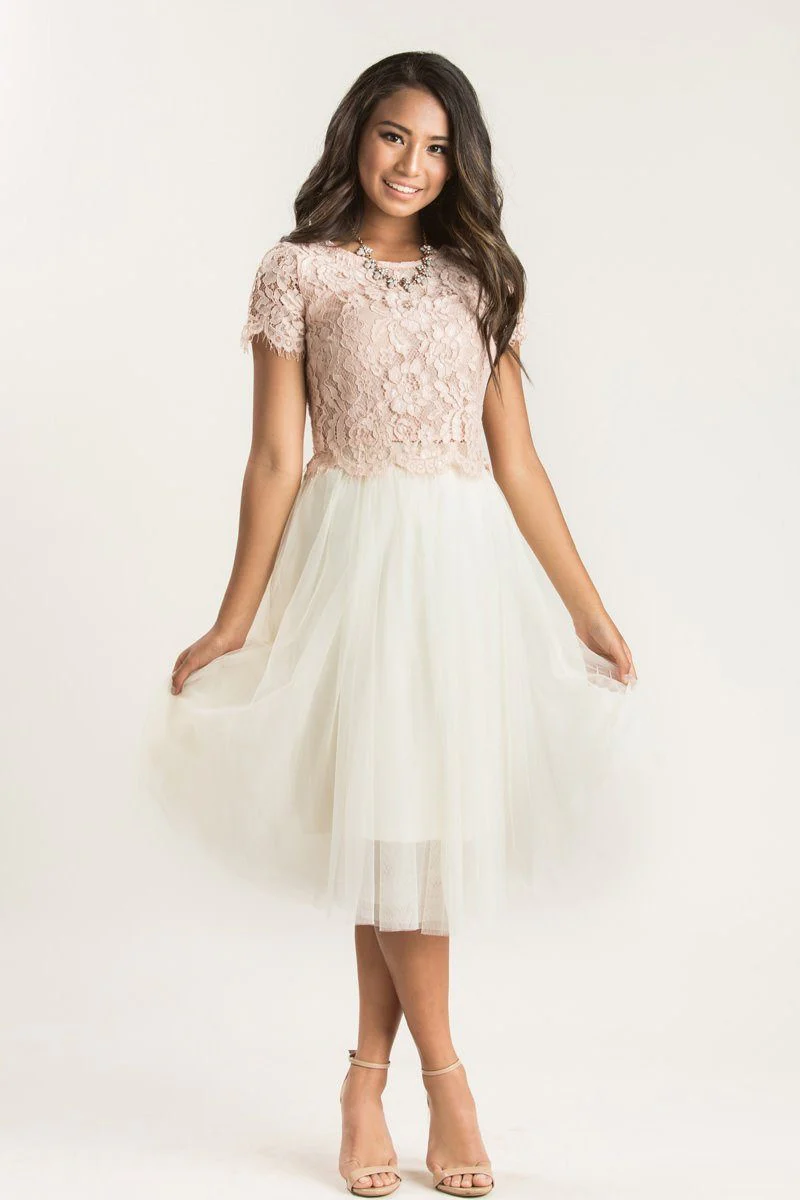 Short Sleeve Lace Top