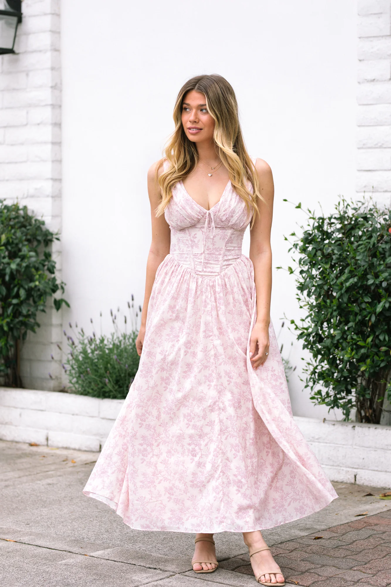 Esther Floral V-Neck Dress