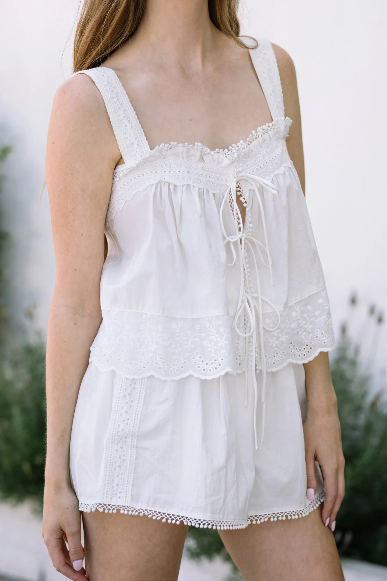 Chloe Eyelet Lace Trim Set