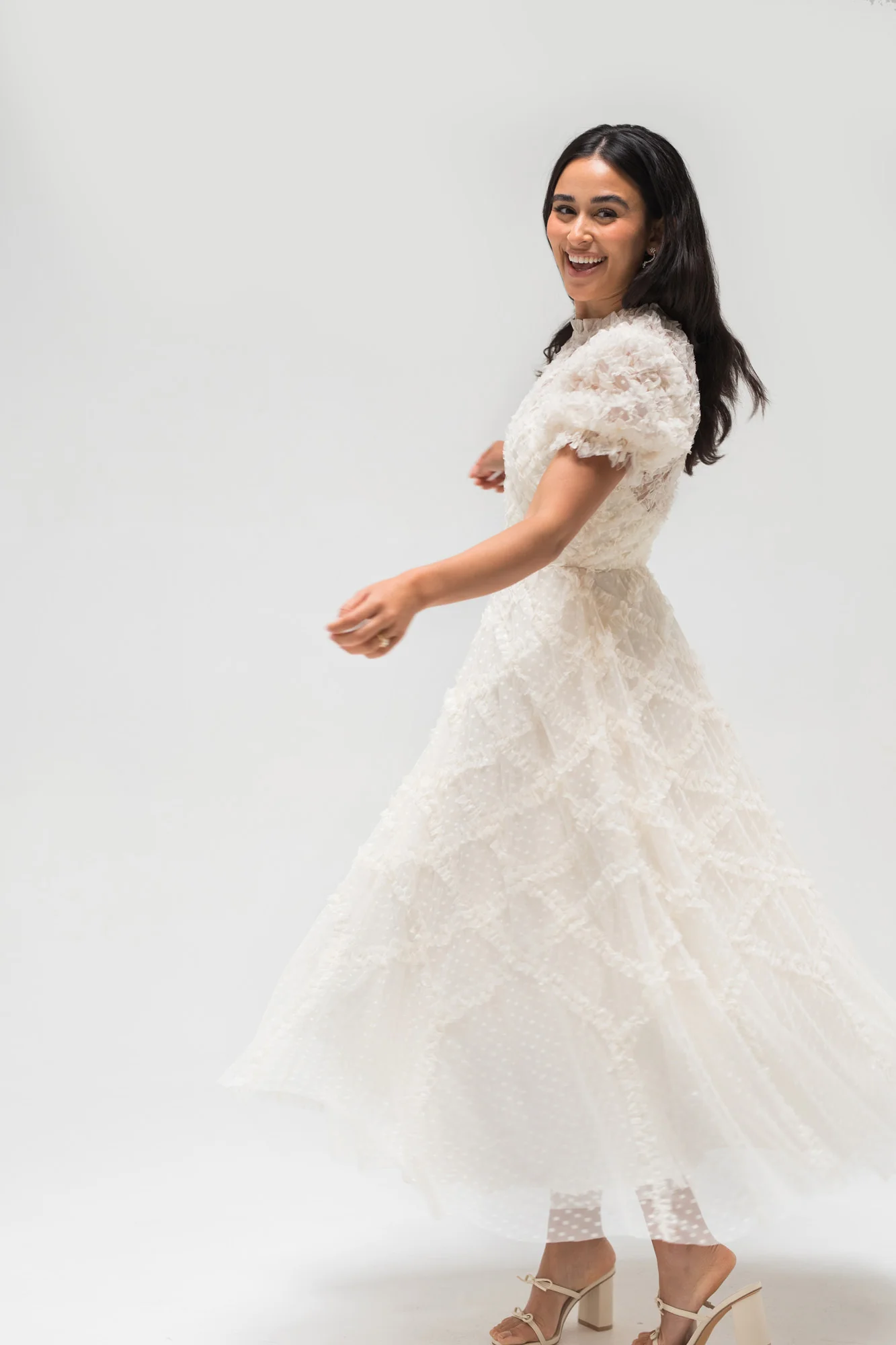 Gretchen Tulle Ruffled Dress