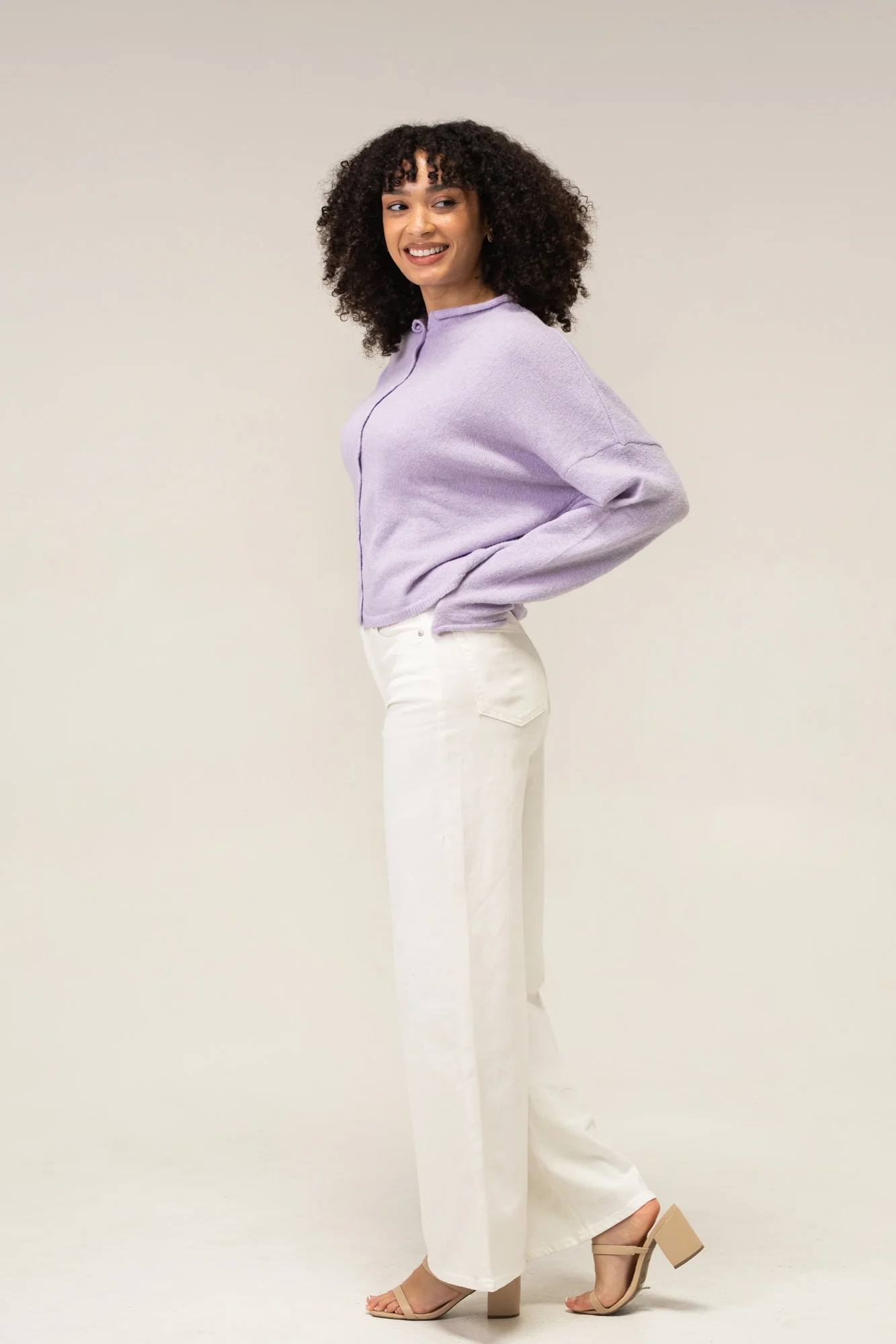 Buttoned Knit Cardigan