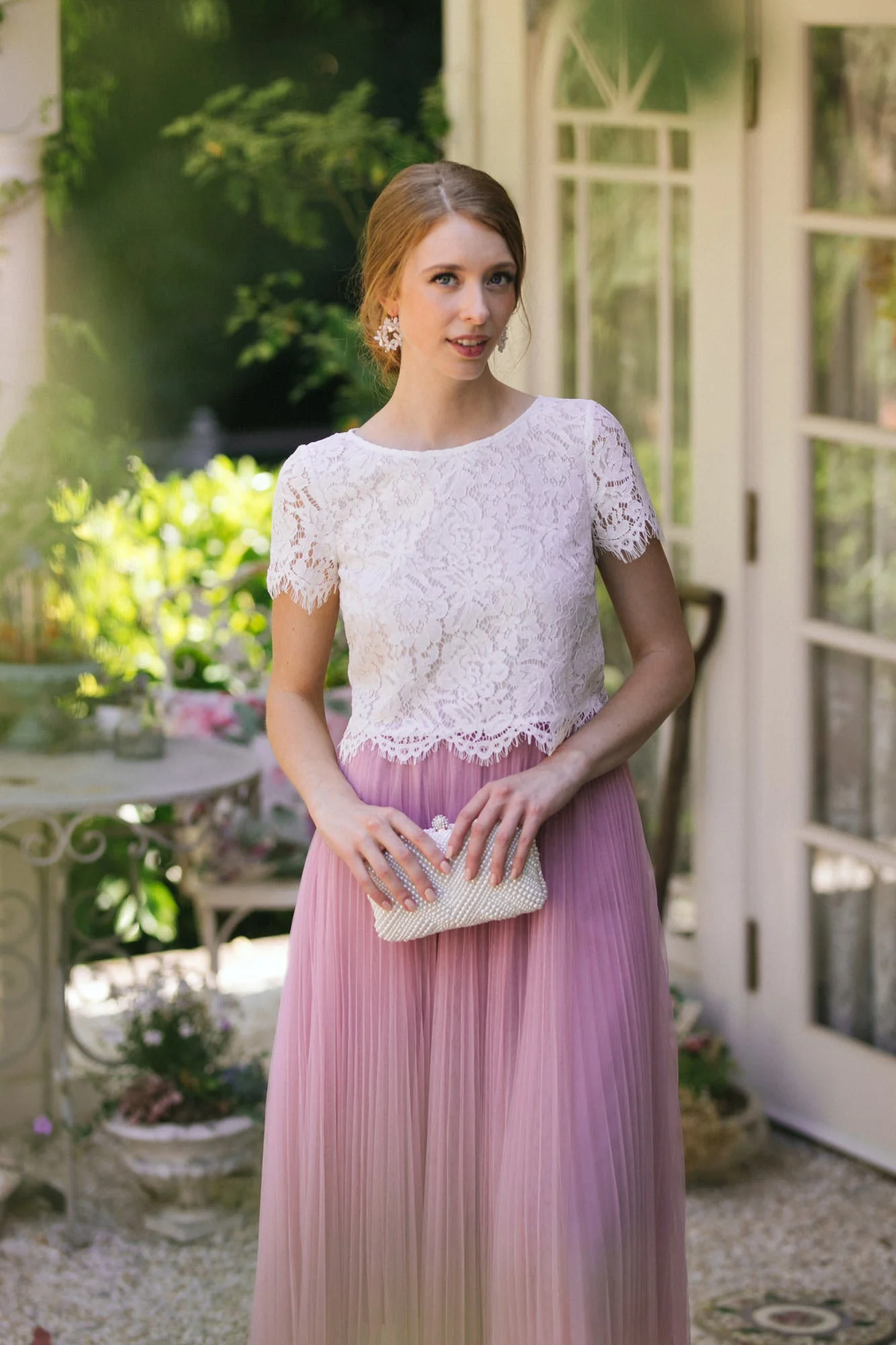 Short Sleeve Lace Top