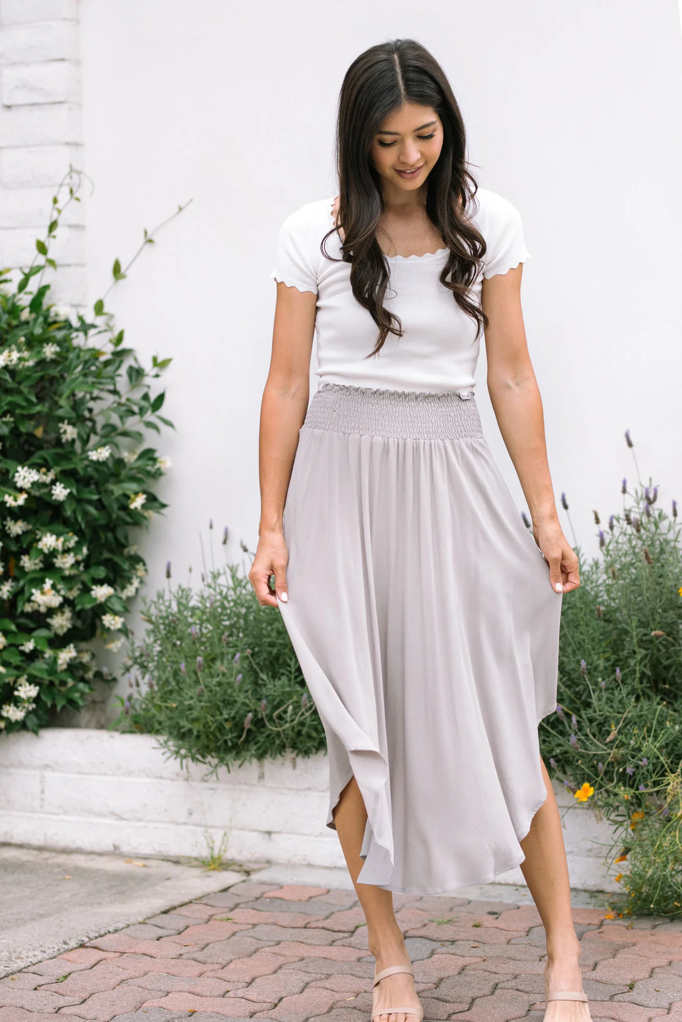 Round Hem Skirt