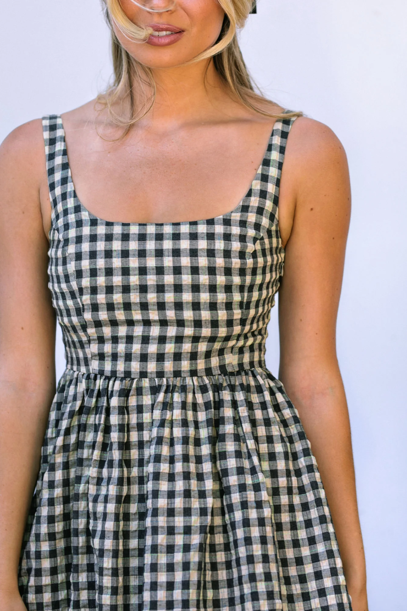 Gingham Maxi Dress