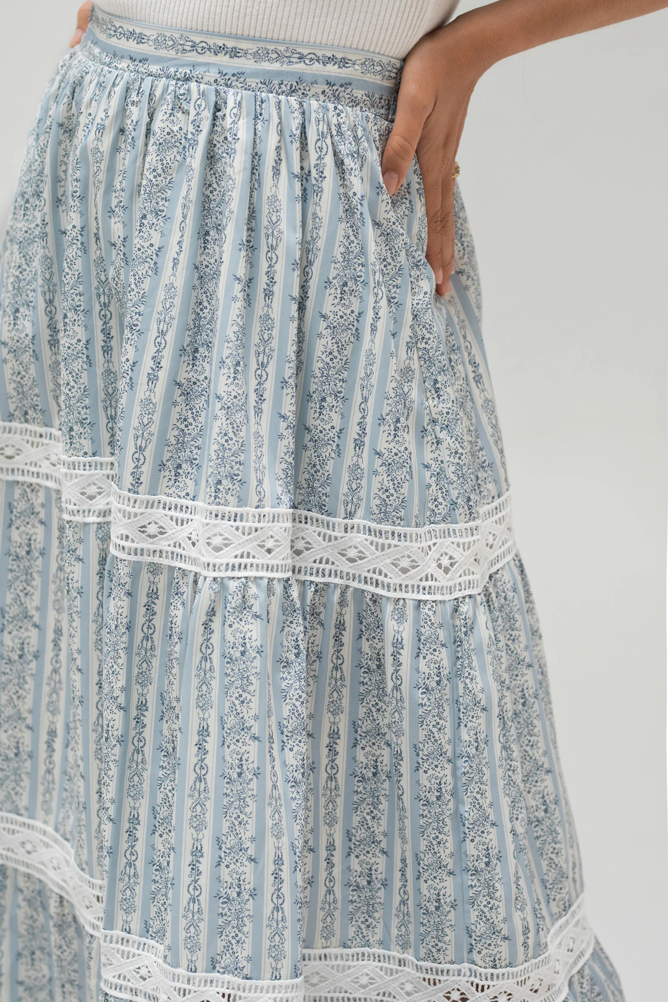 Jane Floral Midi Skirt