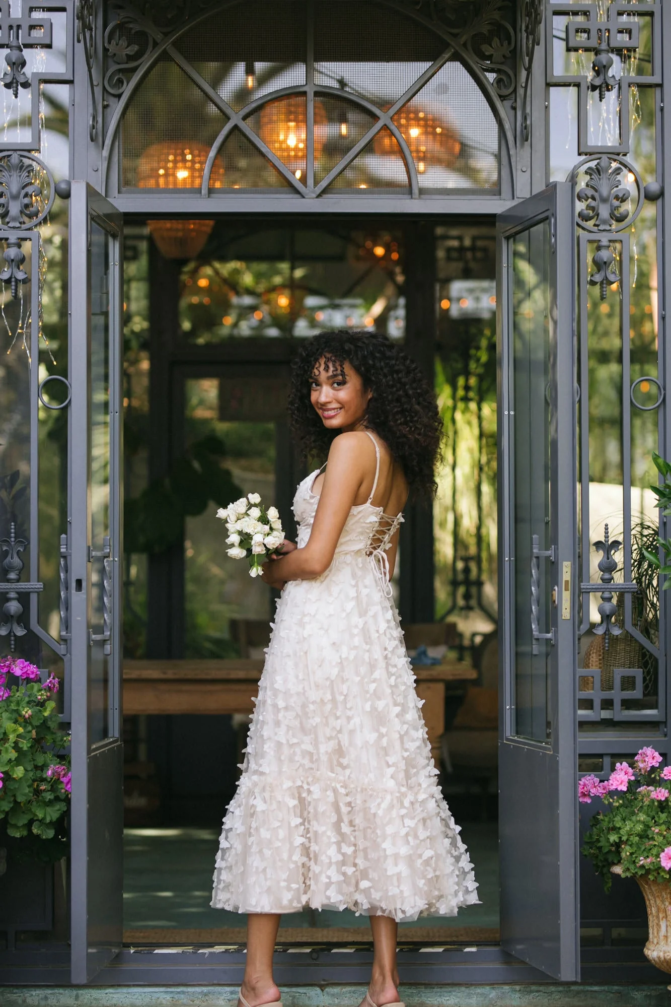 Butterfly Mesh Dress