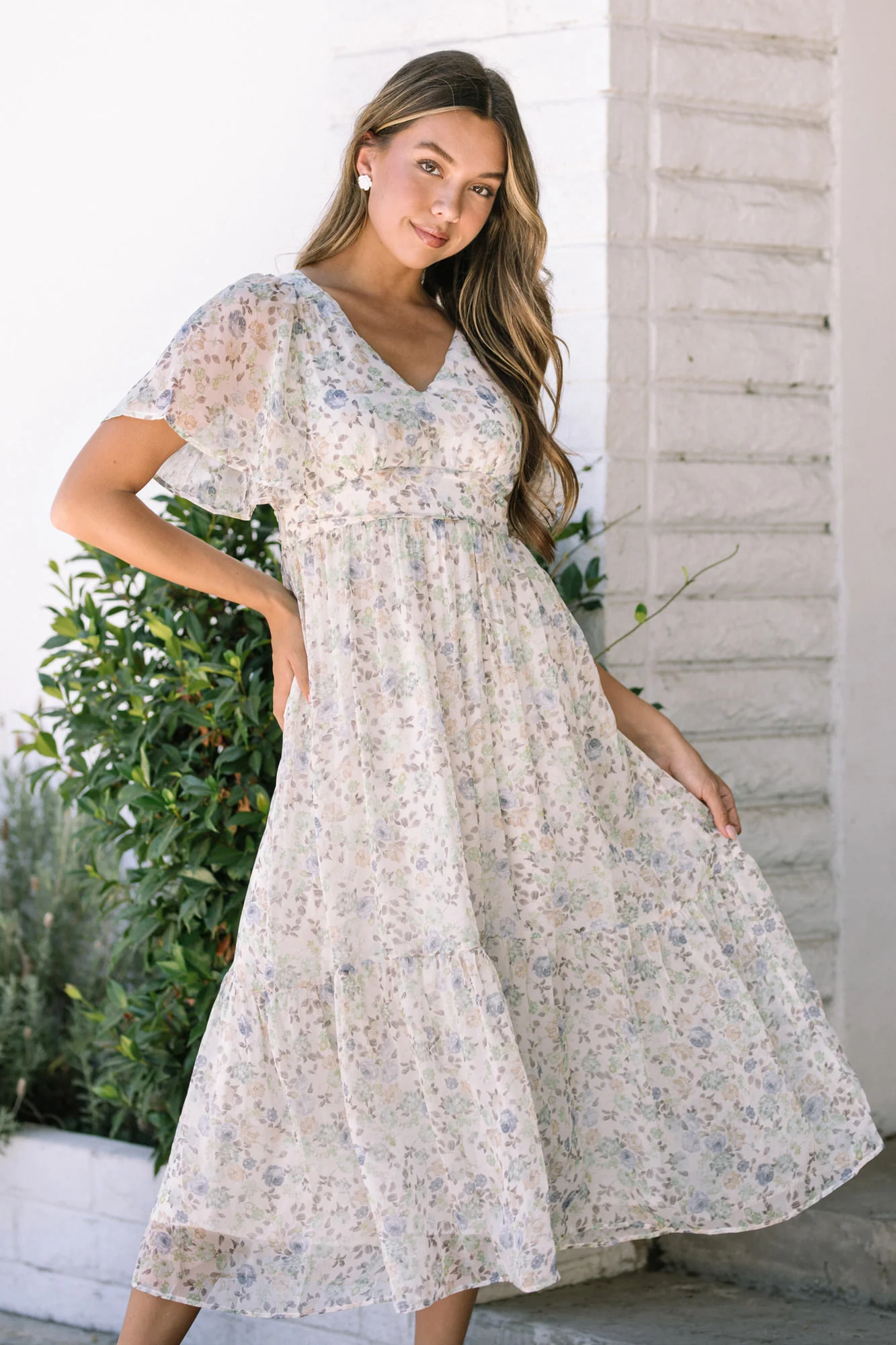 Kate Flutter Sleeve Dress