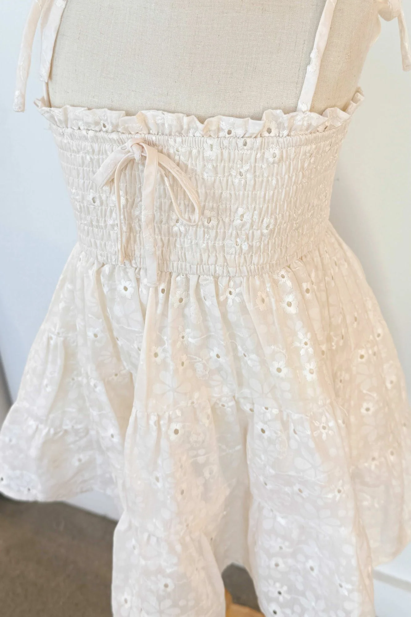 Girls Camille Bow Dress