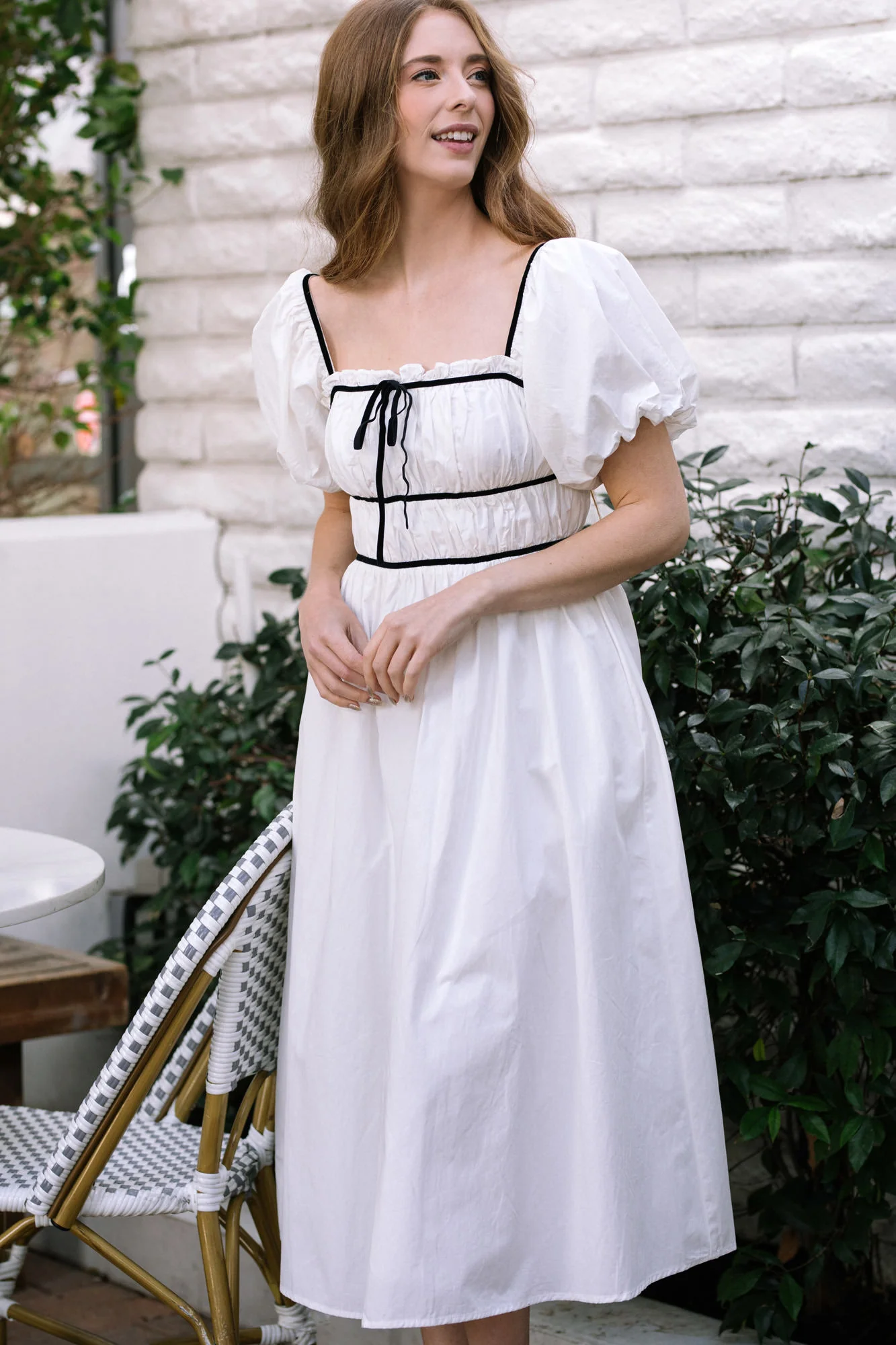 Bridget Contrast Midi Dress