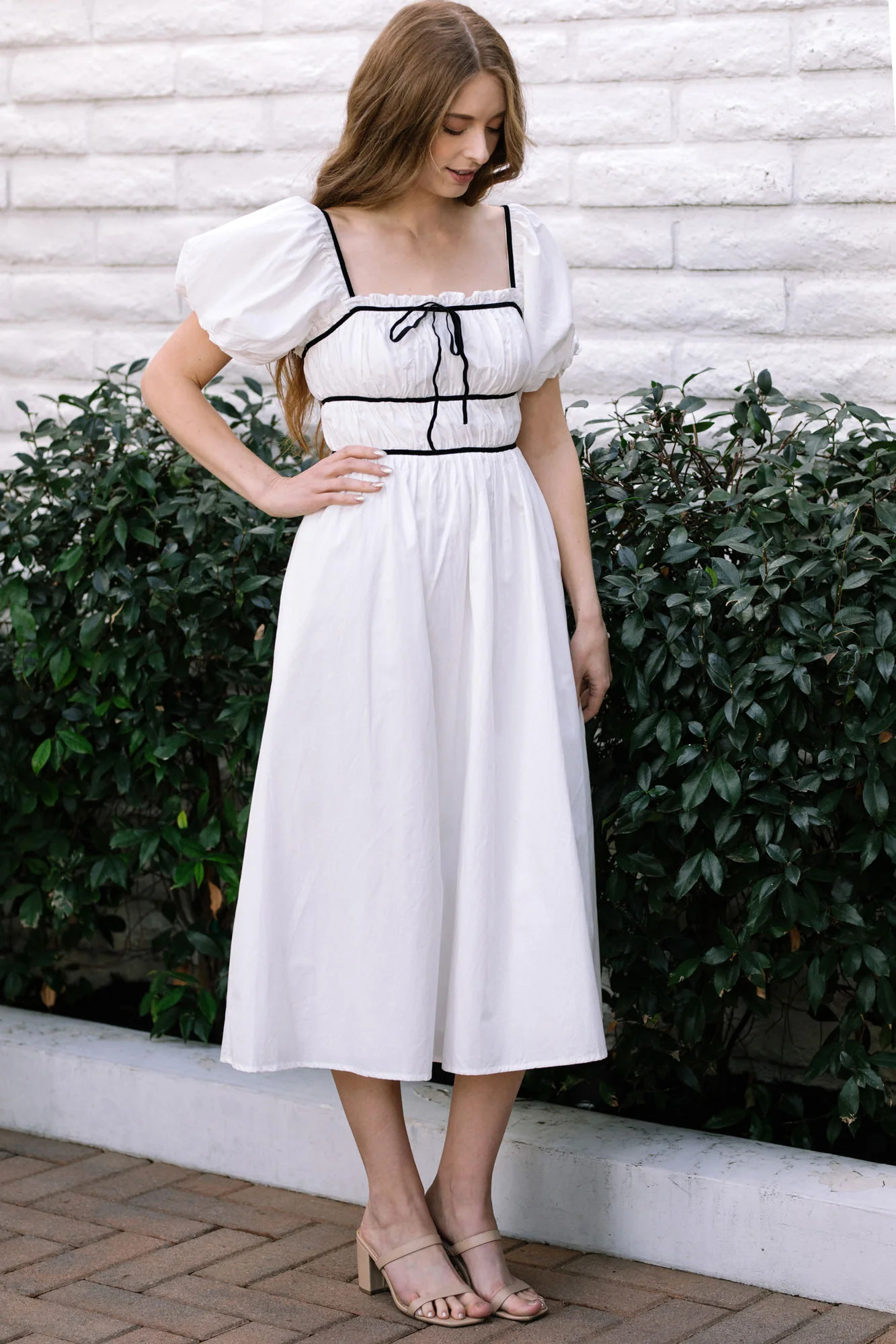 Bridget Contrast Midi Dress