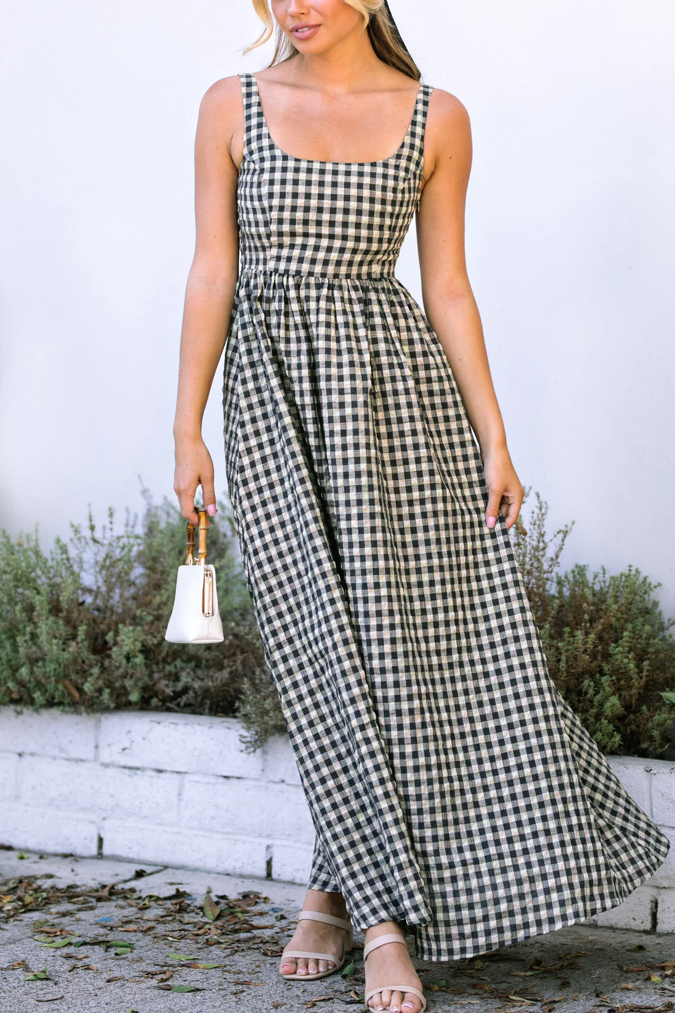 Gingham Maxi Dress