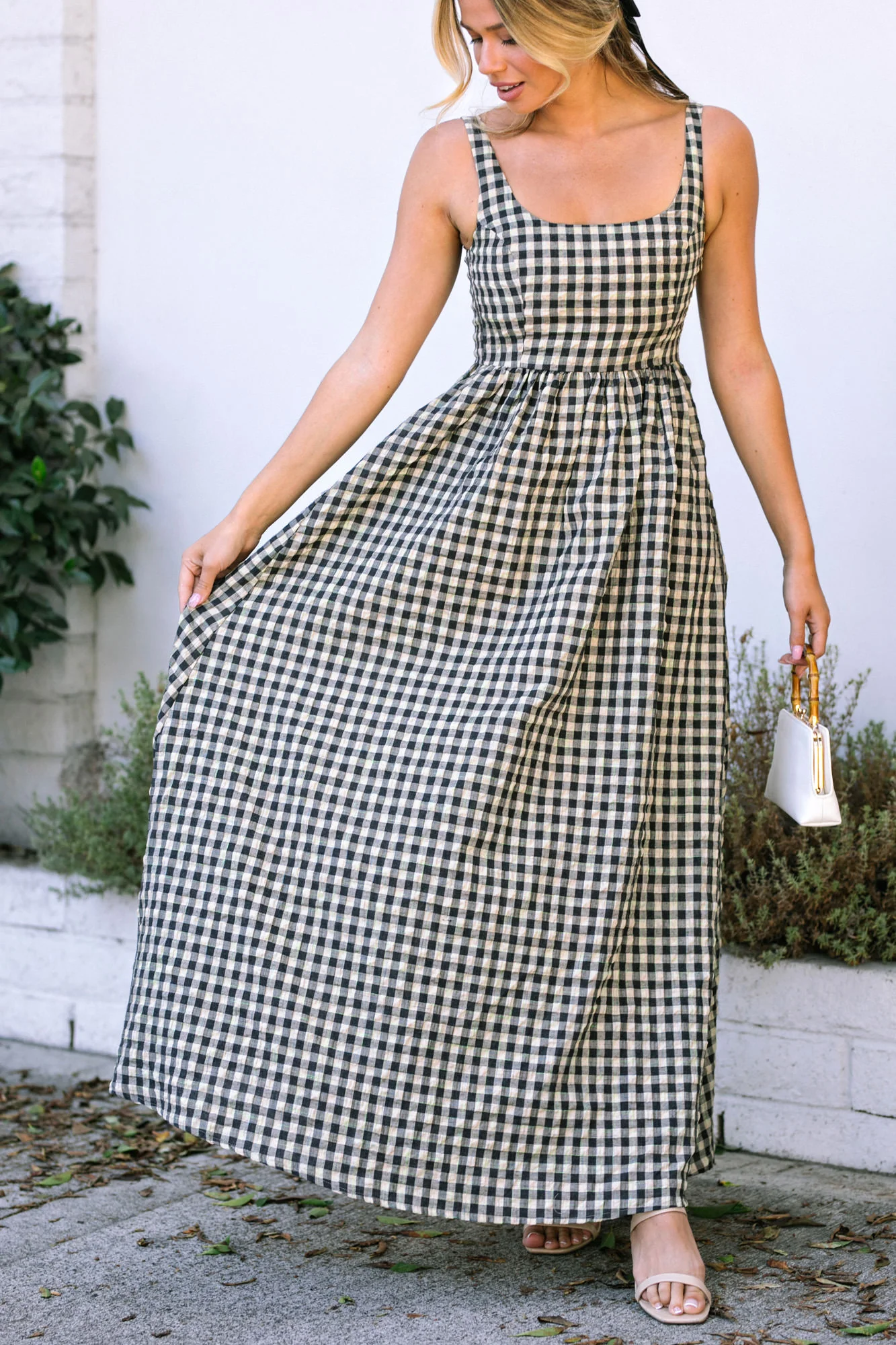 Gingham Maxi Dress