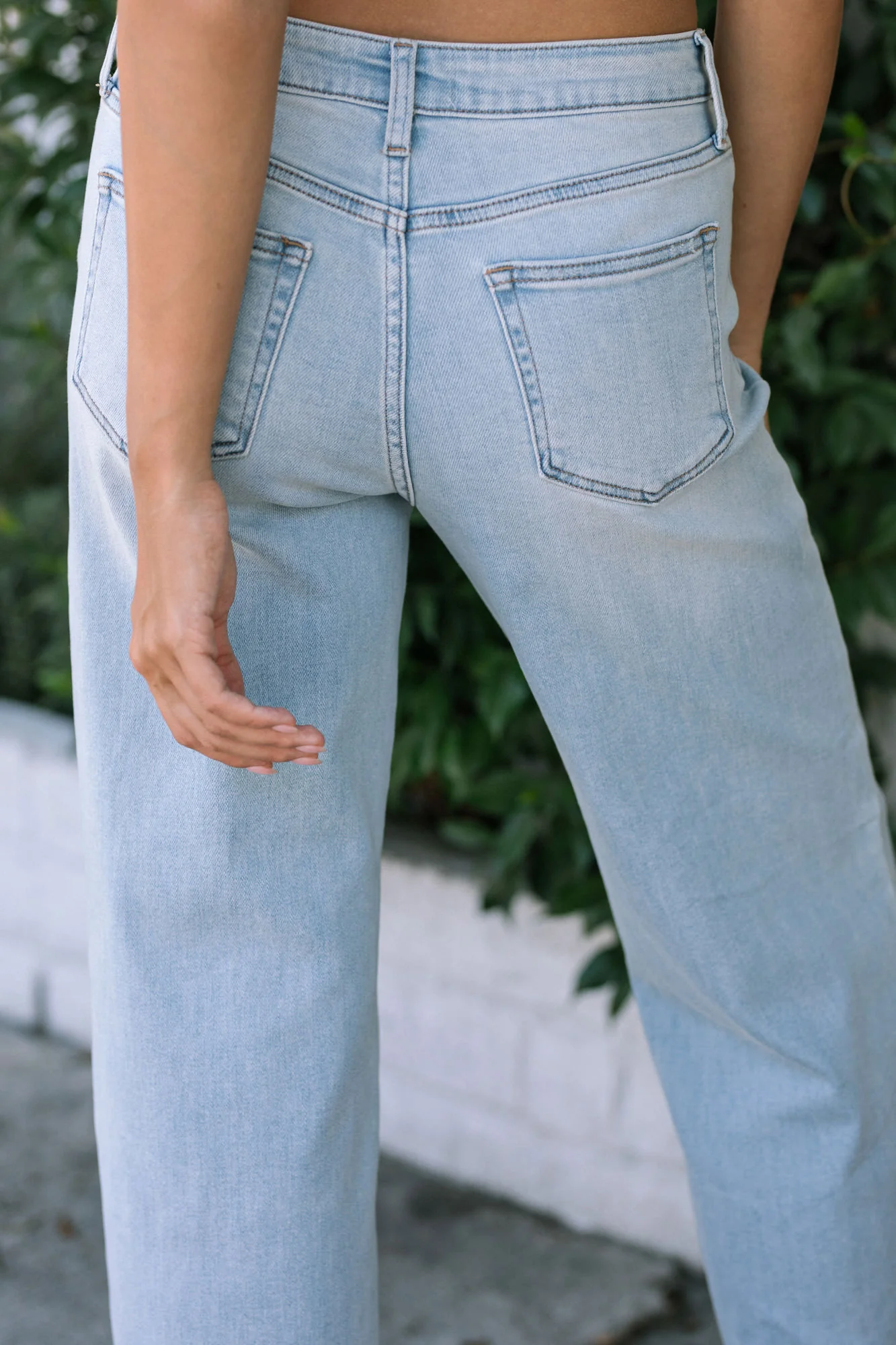 Leah Slim Wide Leg Jeans