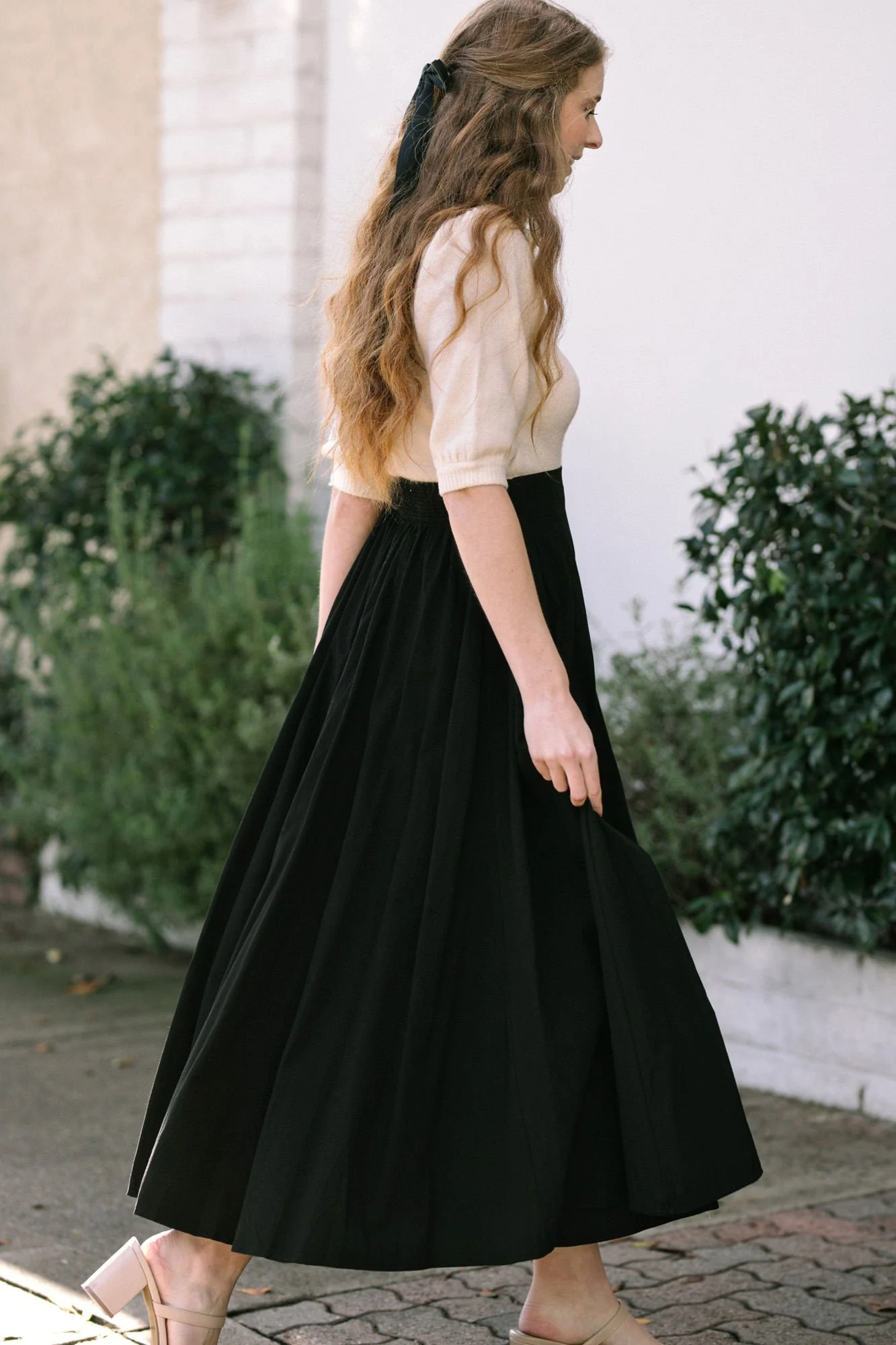 Solid Maxi Skirt