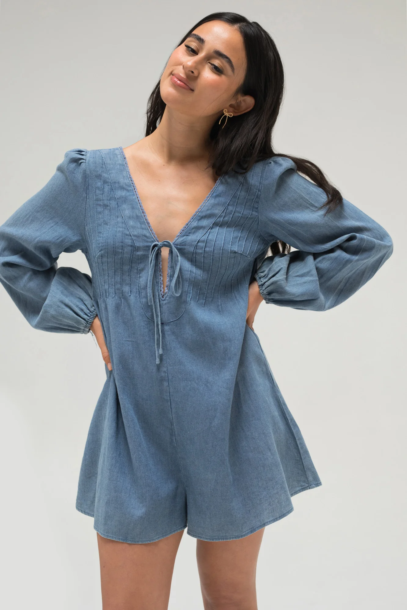 Puff Sleeve Romper