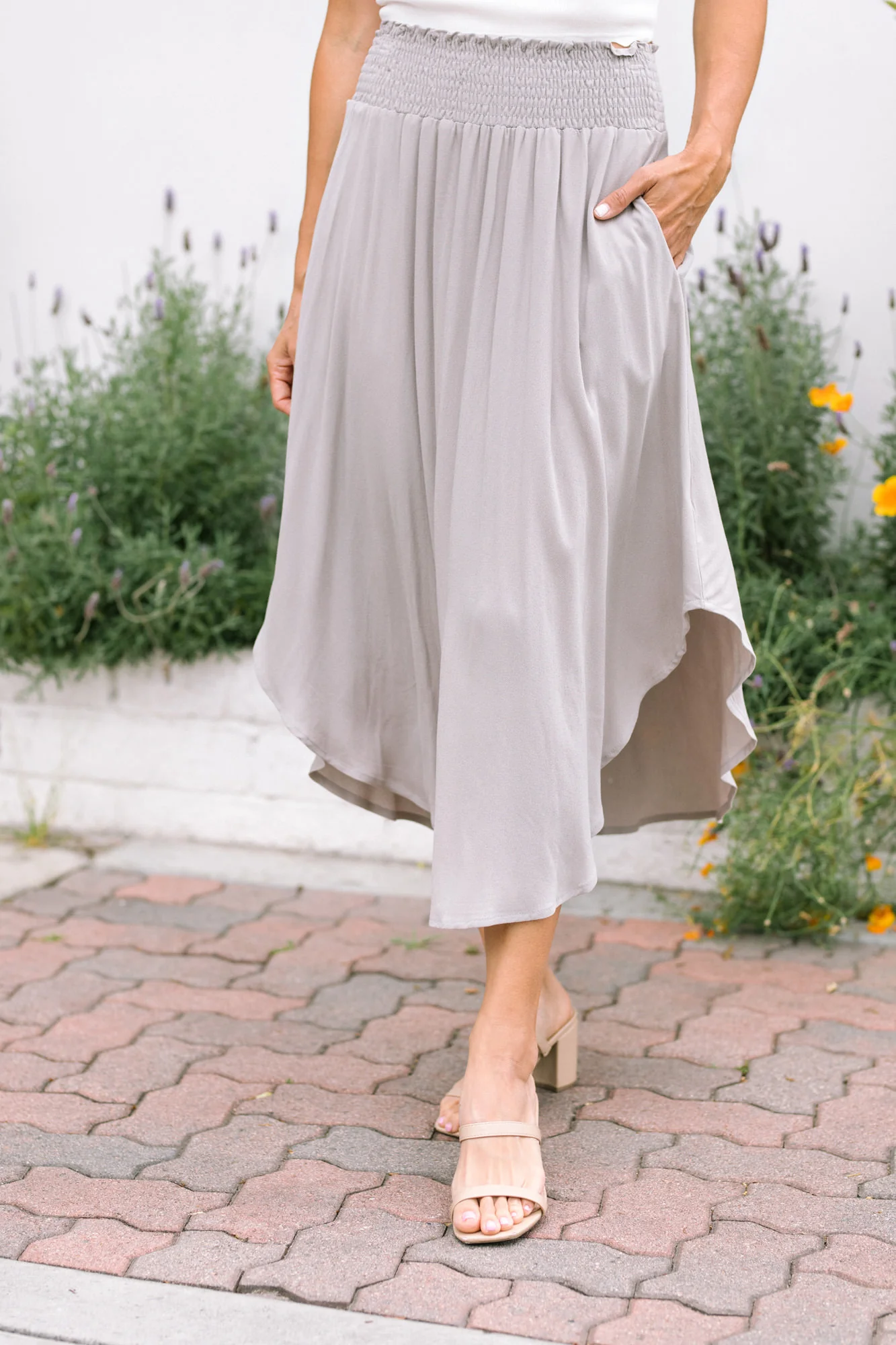 Round Hem Skirt