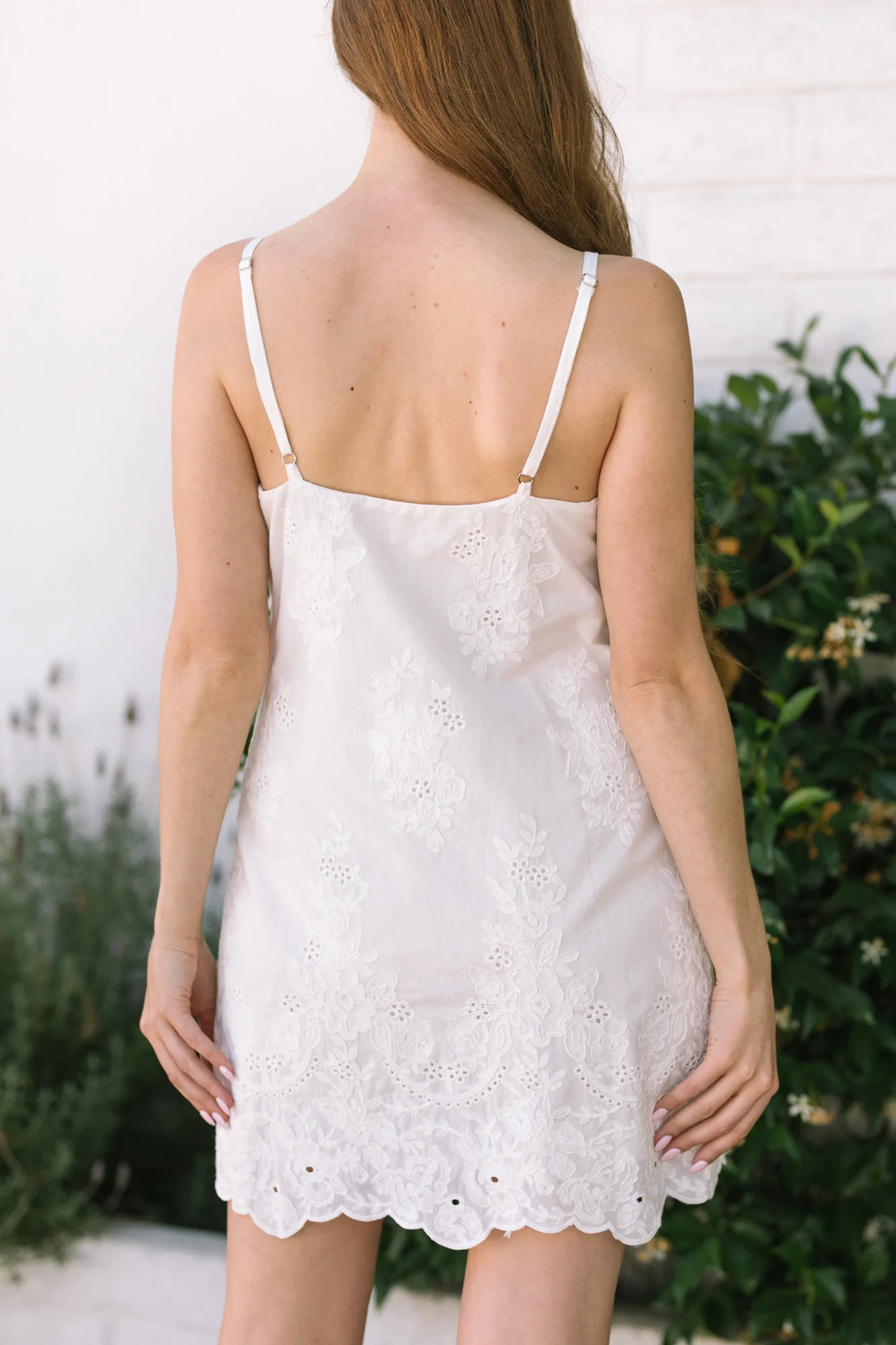 Embroidered Mini Dress