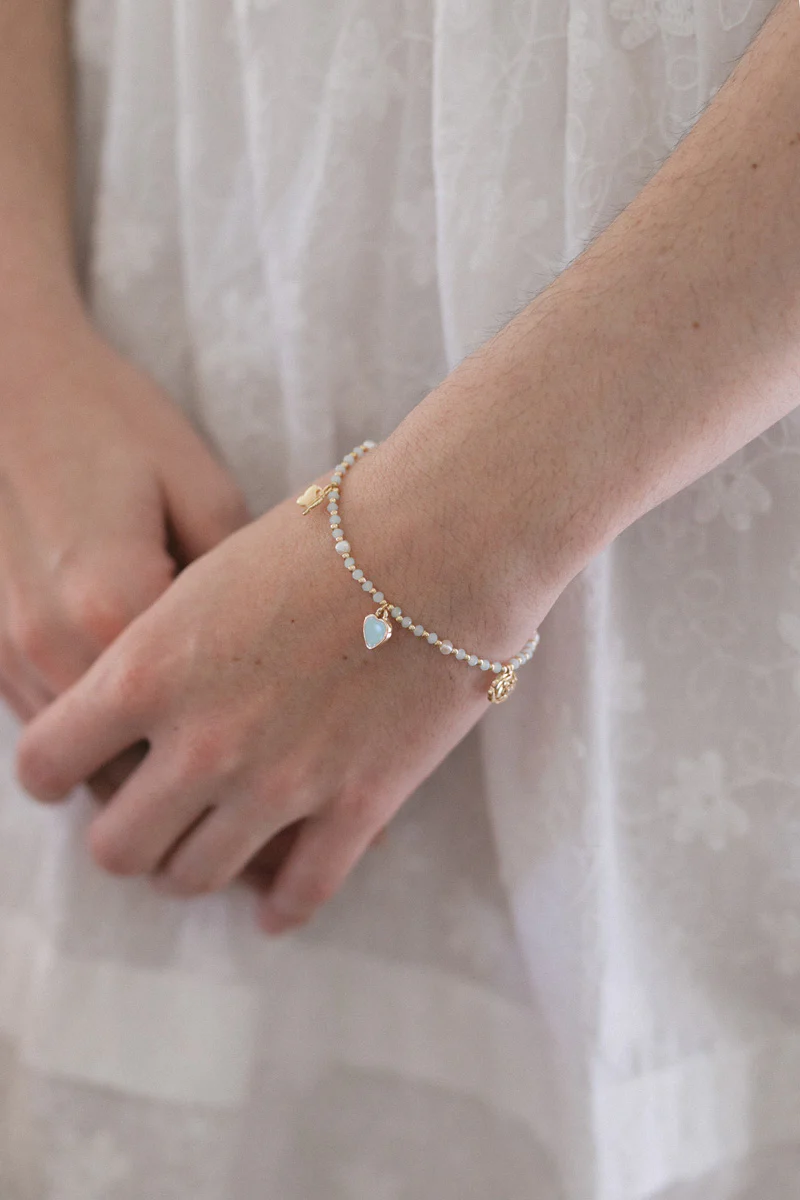 Charm Bead Stretch Bracelet