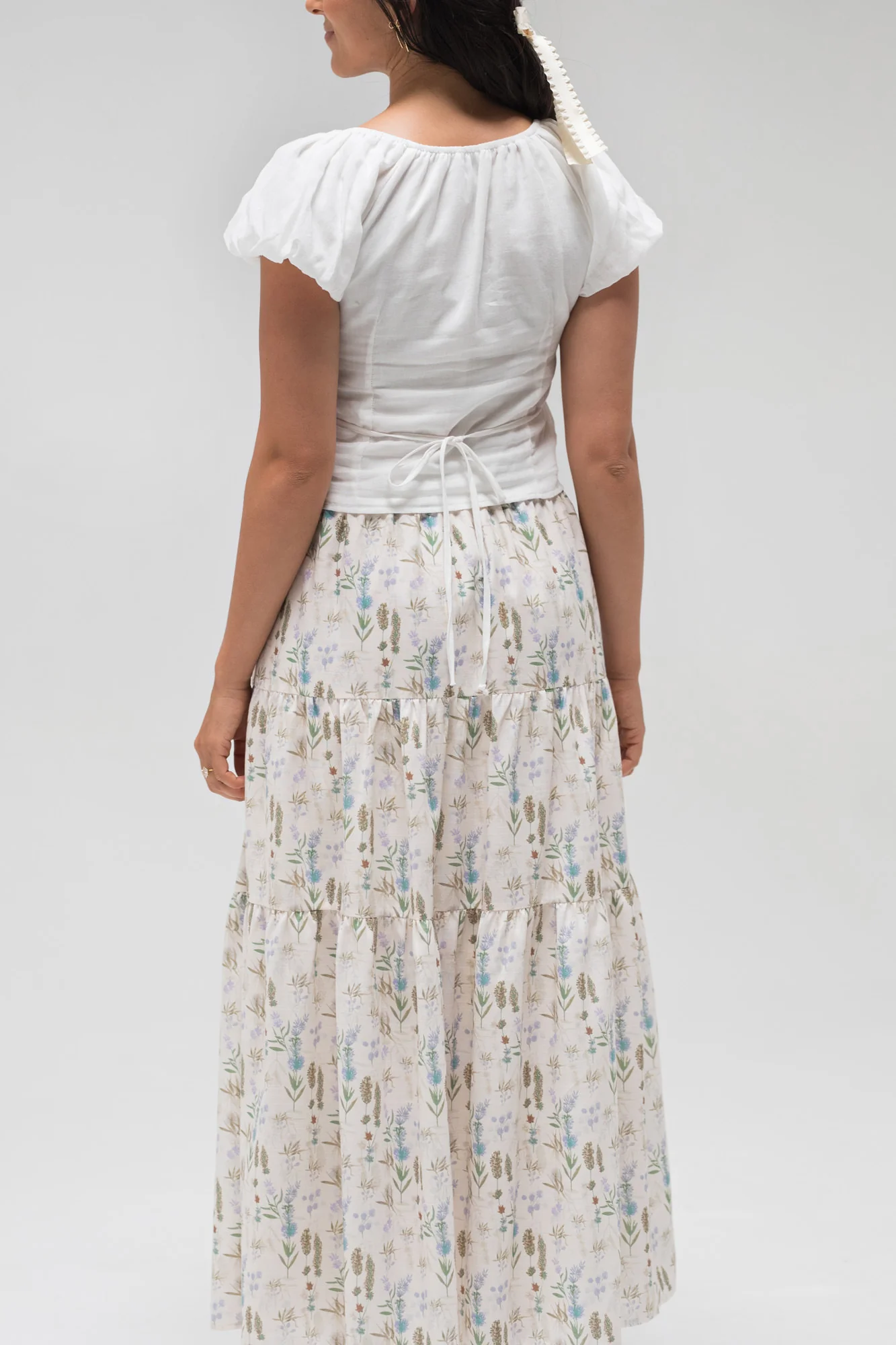Floral Tiered Skirt