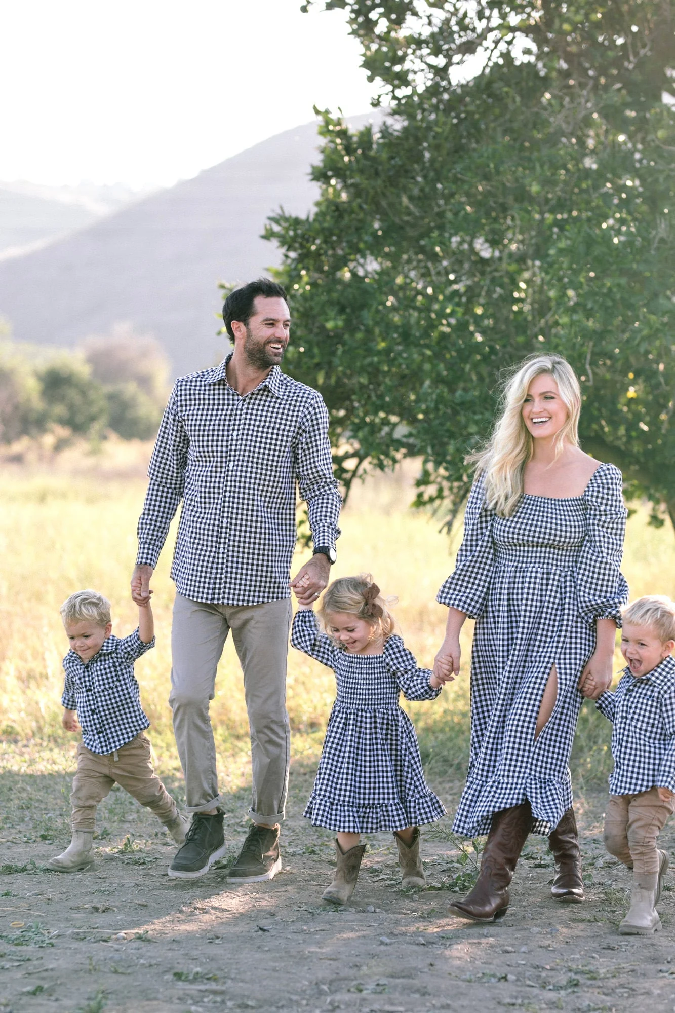 Gingham Buttoned Men's Shirt