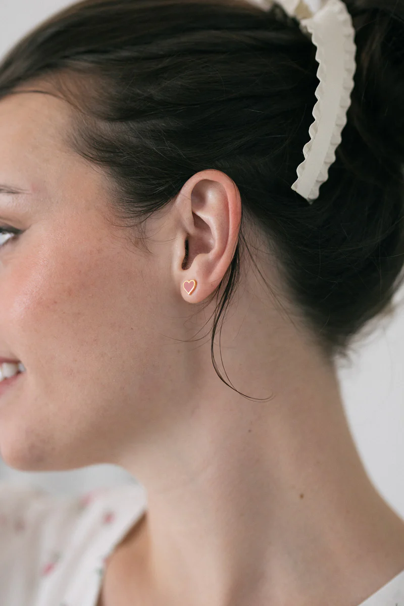 Heart Stud Earrings