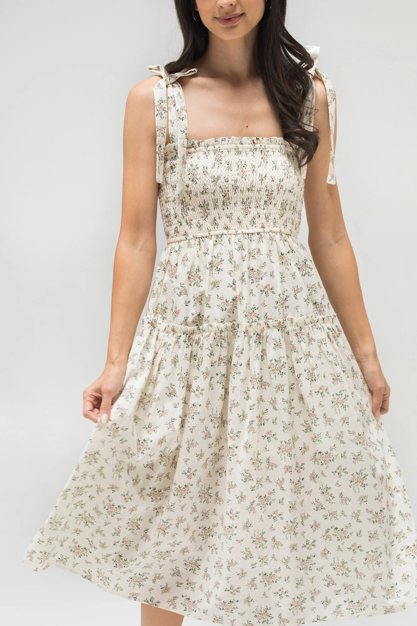 Diana Smocked Midi Dress