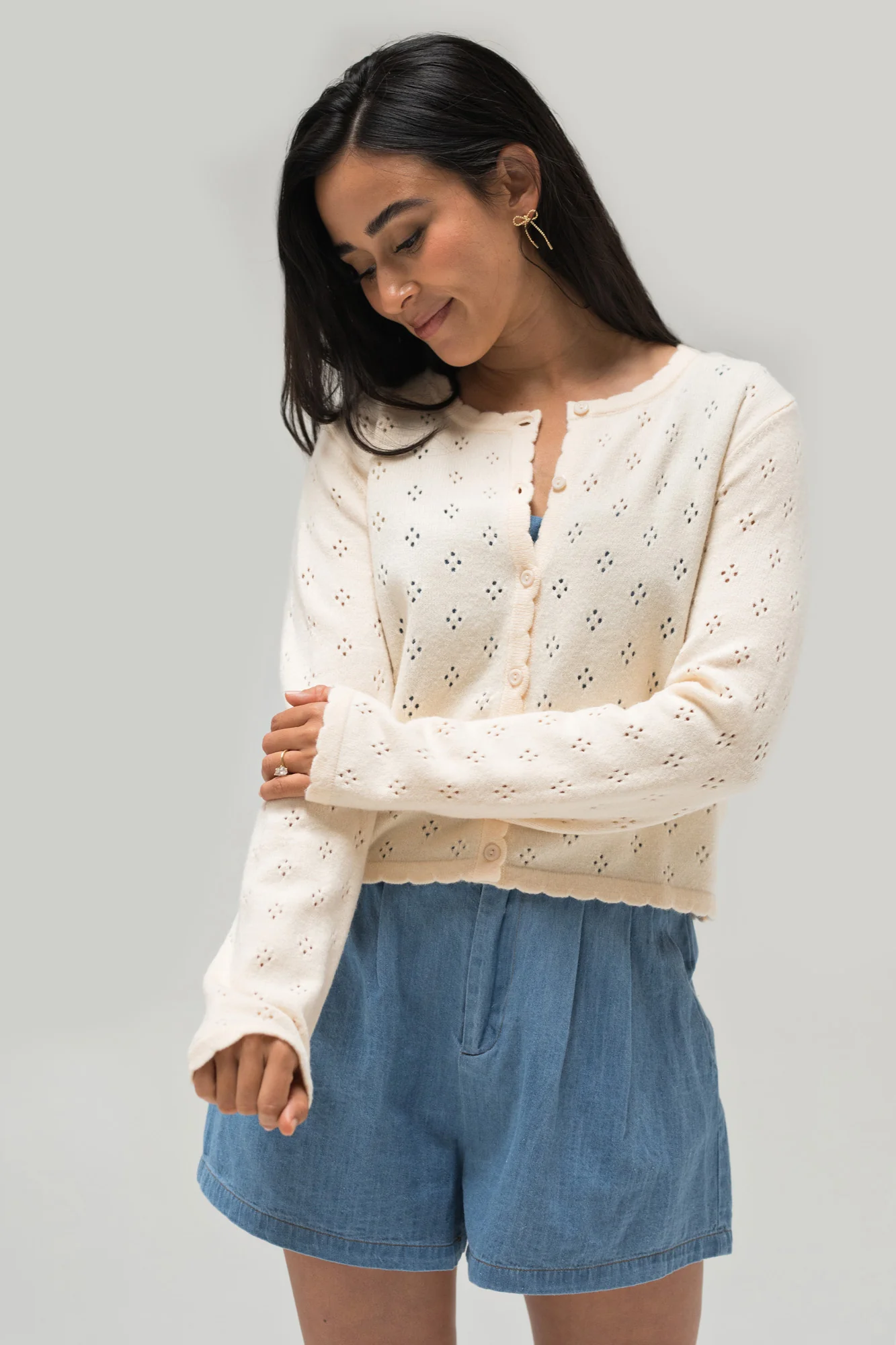 Pointelle Cardigan