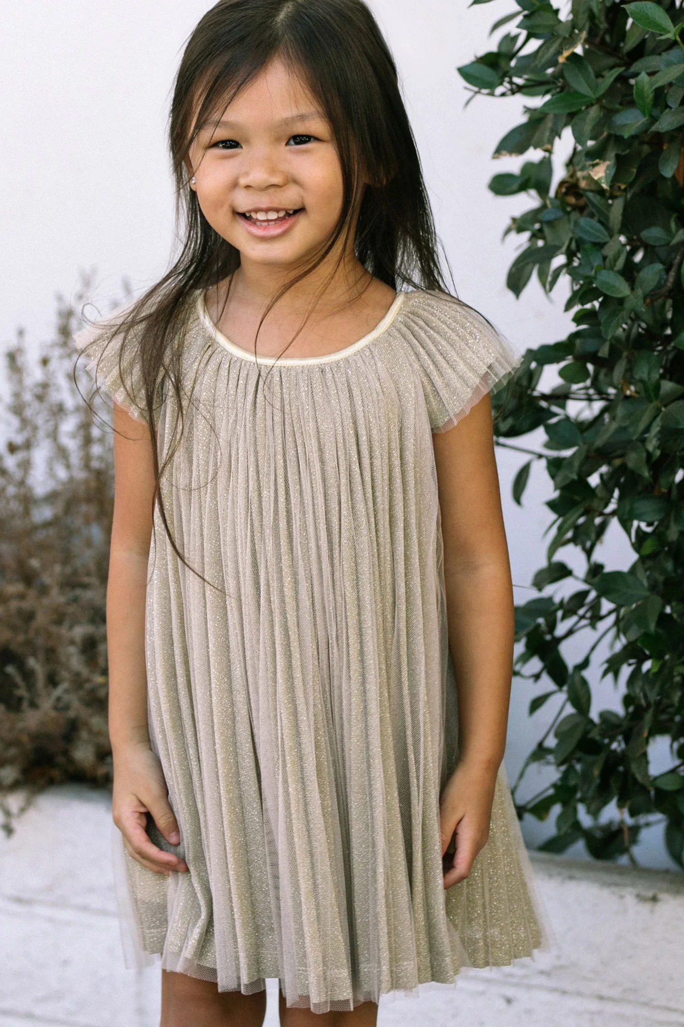 Girls' Pleated Dress