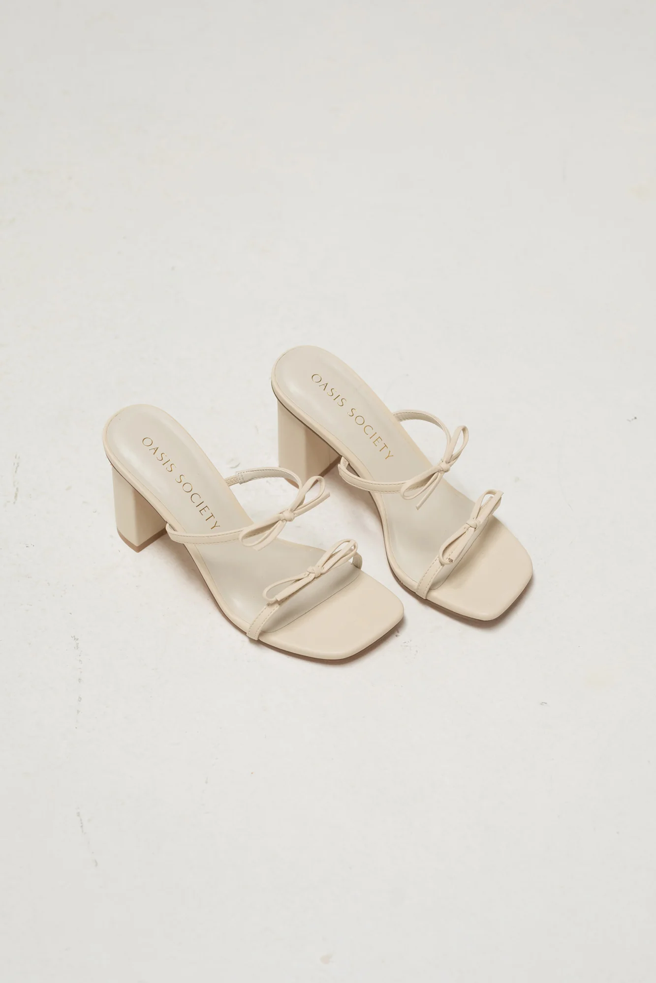 Wendy Double Strap Bow Heels