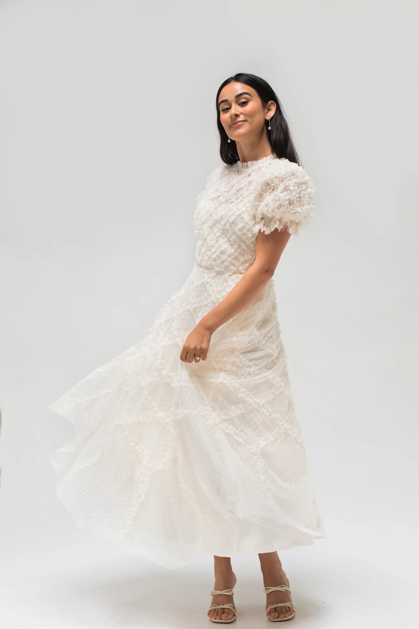 Gretchen Tulle Ruffled Dress