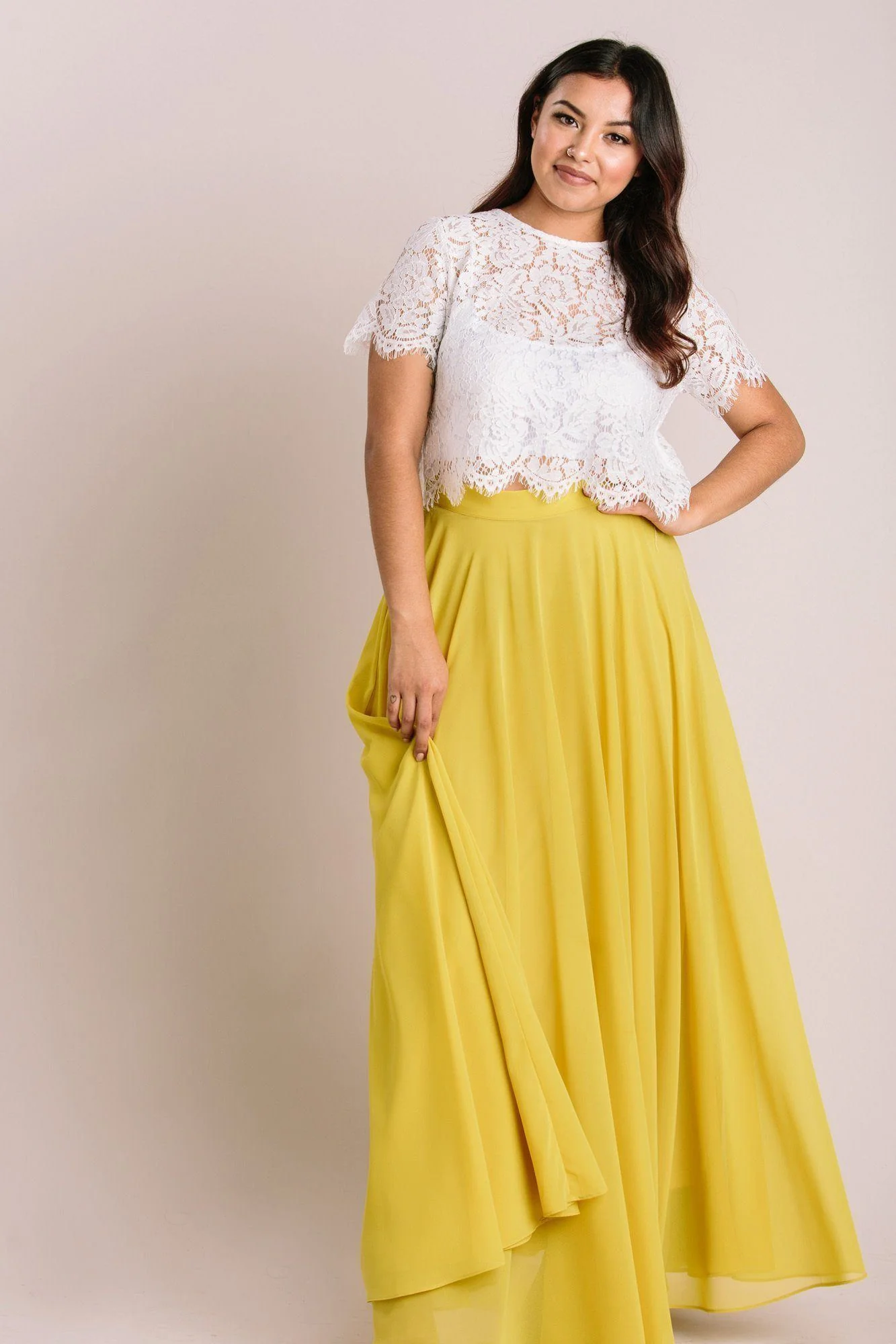 Petite Full Maxi Skirt