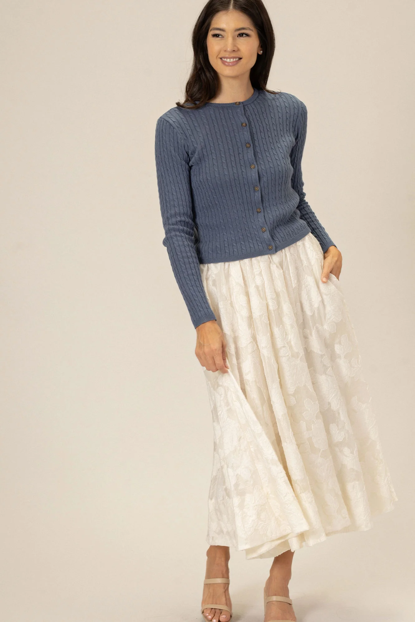 Helen Cable Knit Cardigan