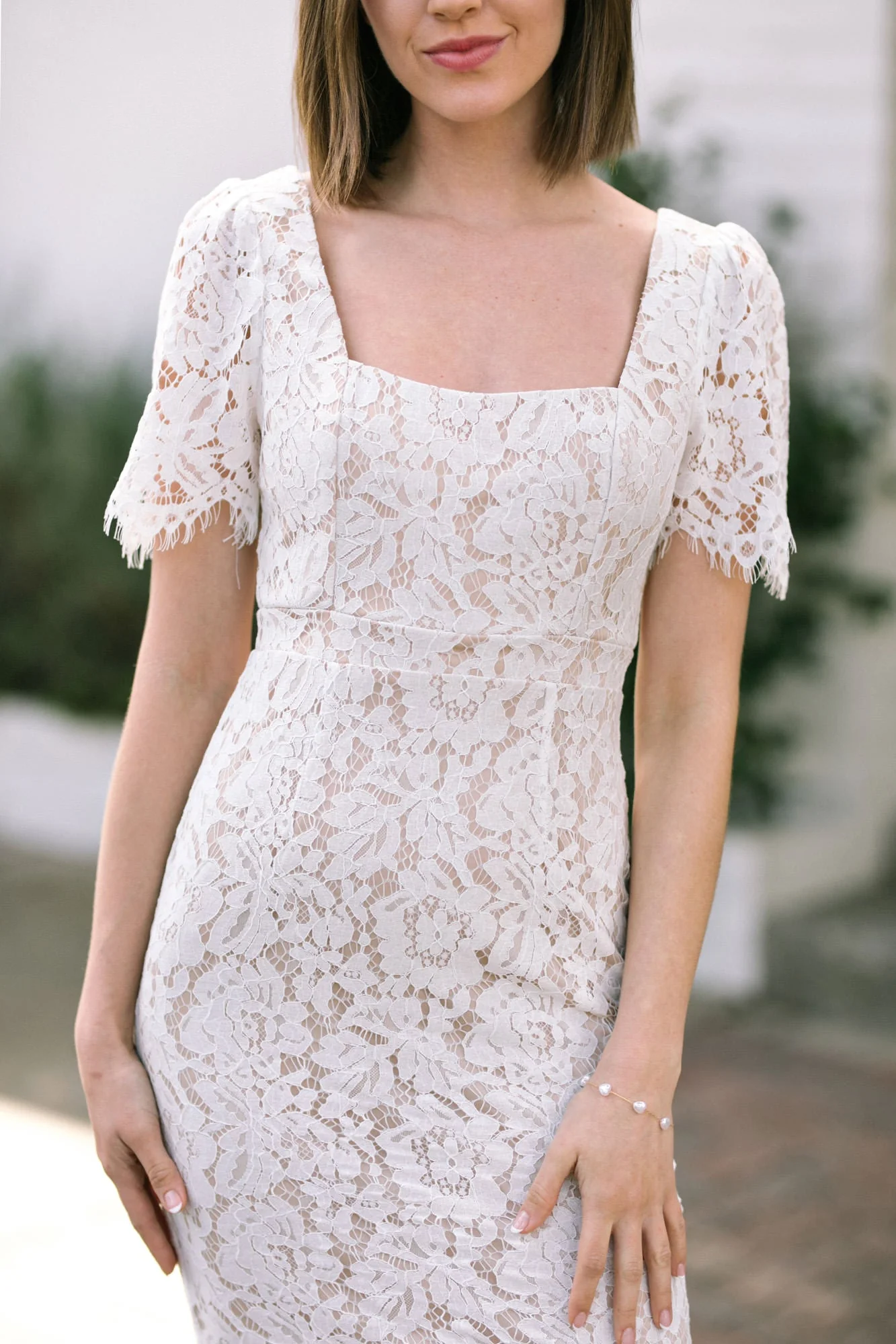 Floral Lace Midi Dress