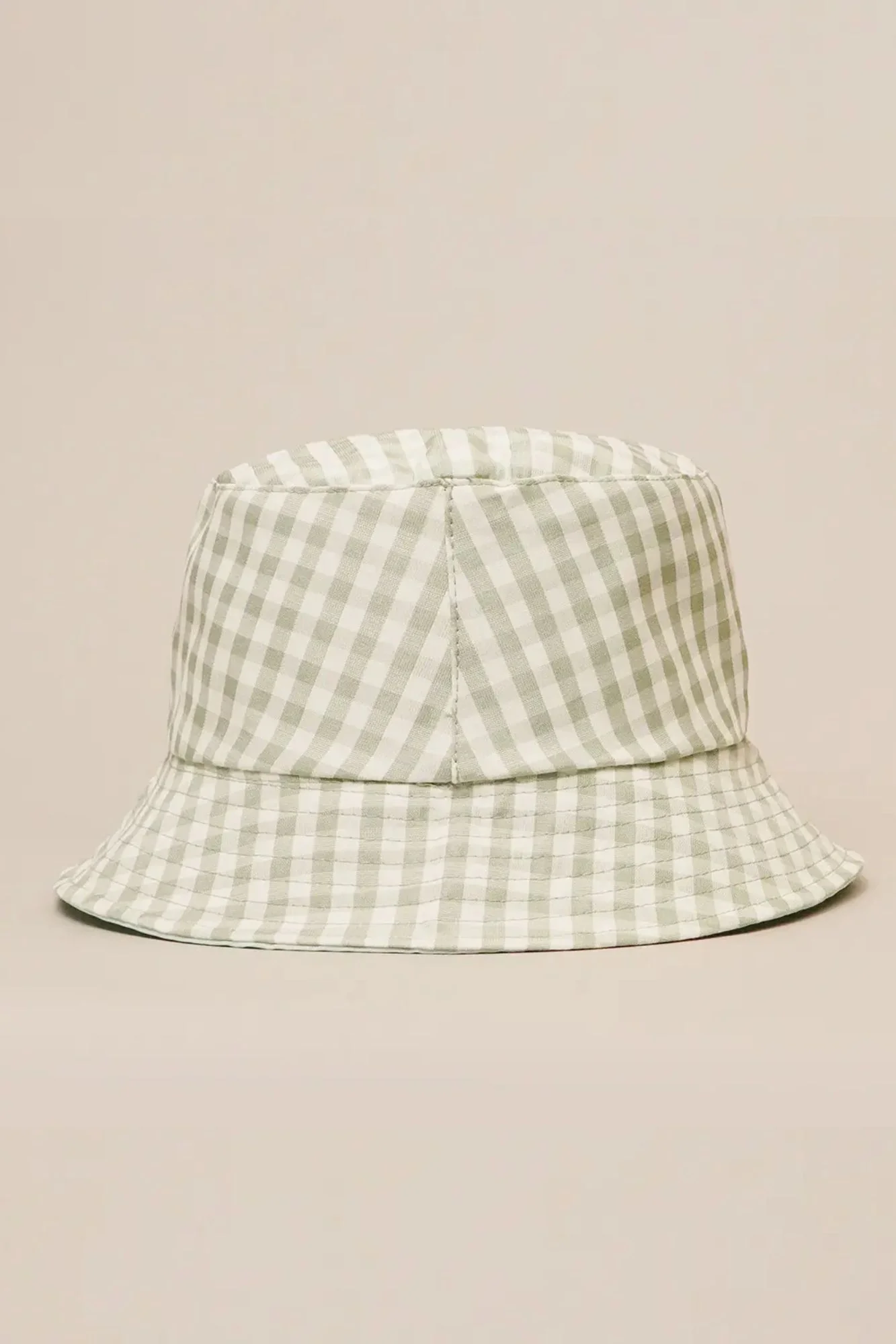 Reversible Gingham Bucket Hat