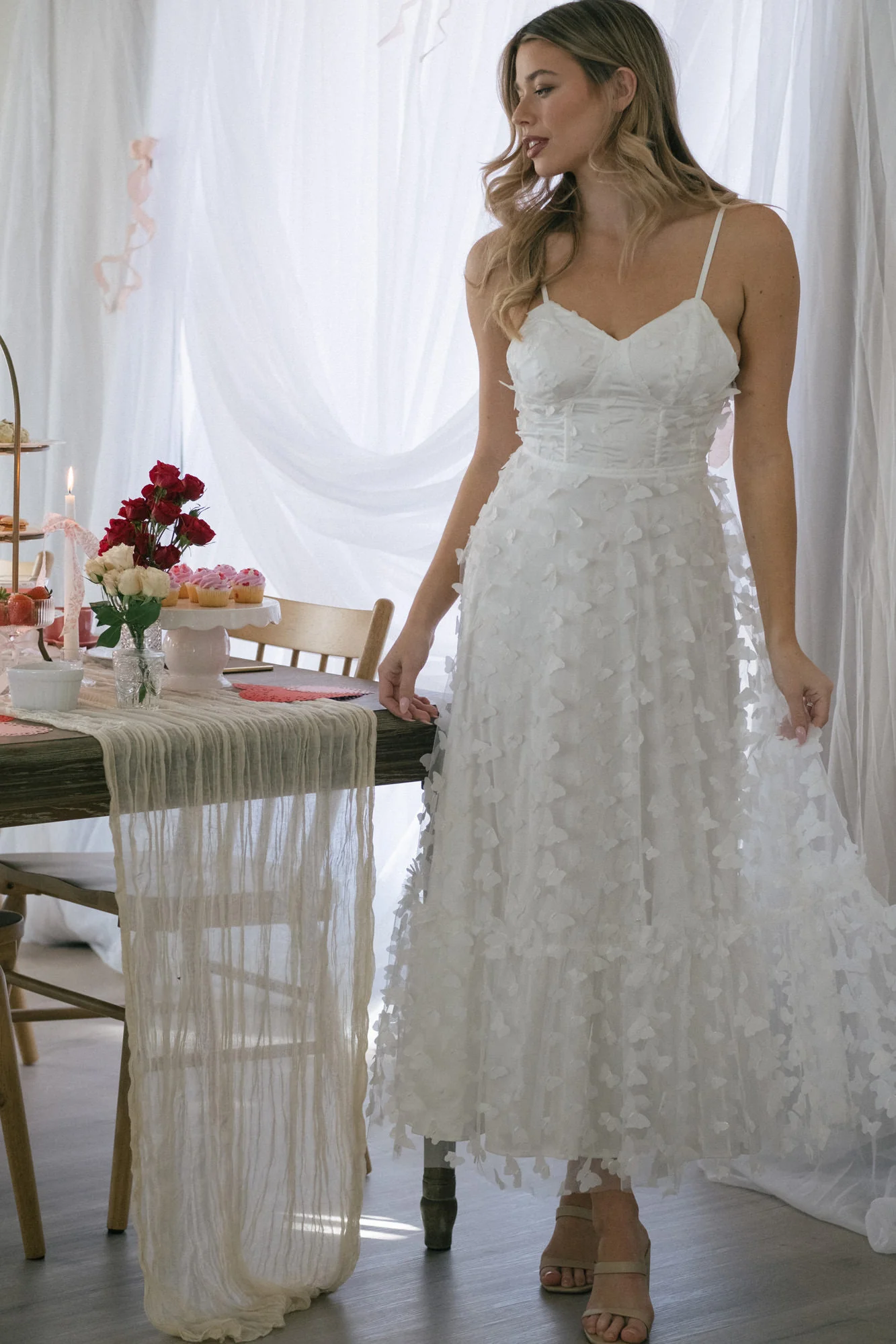 Butterfly Mesh Dress